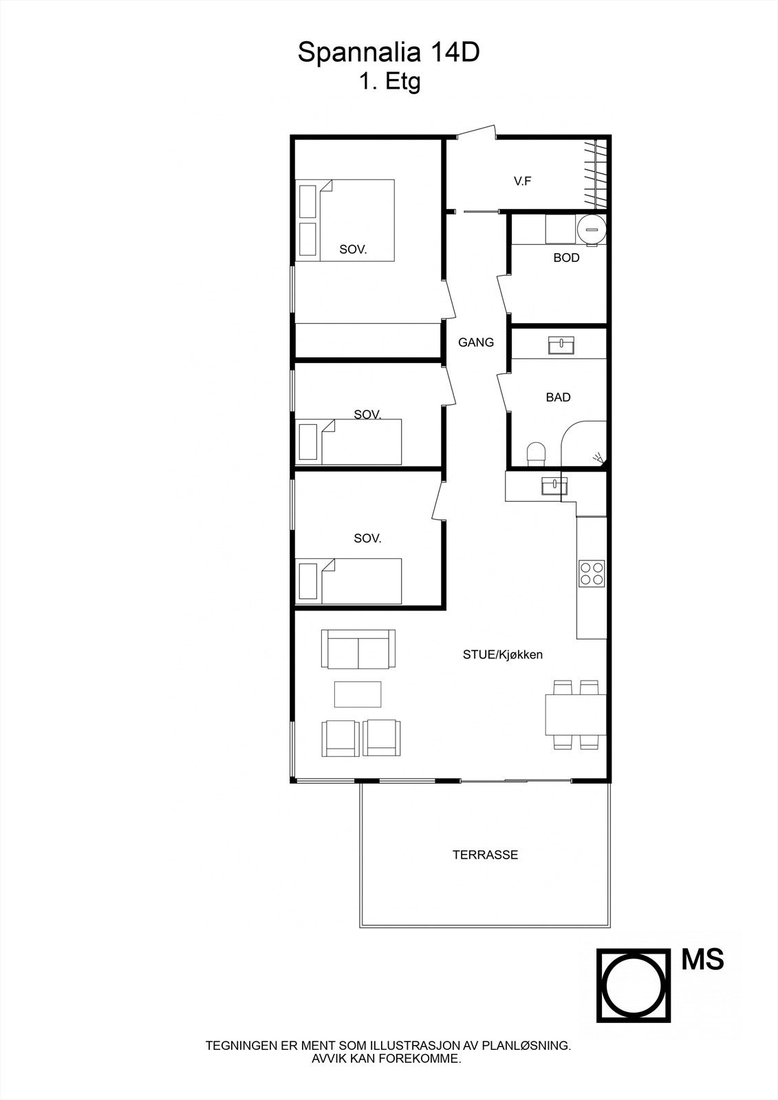 Plantegning Spannalia 14D.jpg Galleribilde
