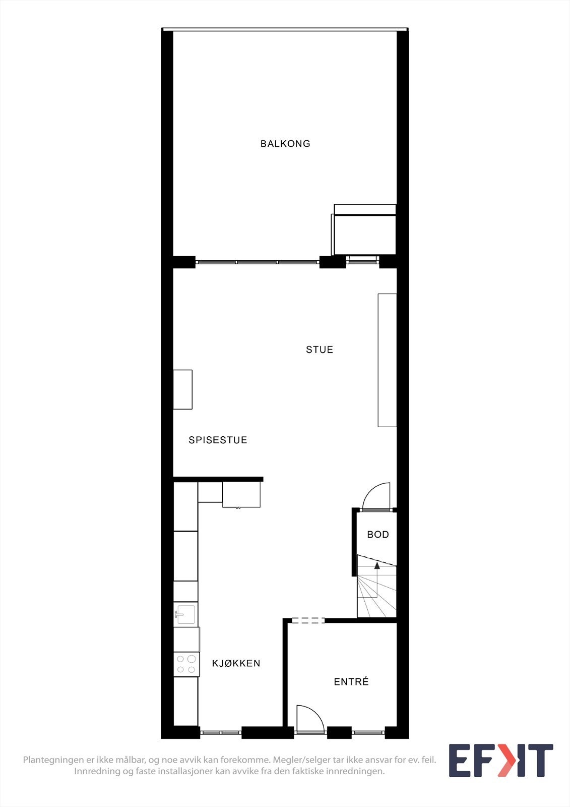 Planløsning 1. etasje Galleribilde