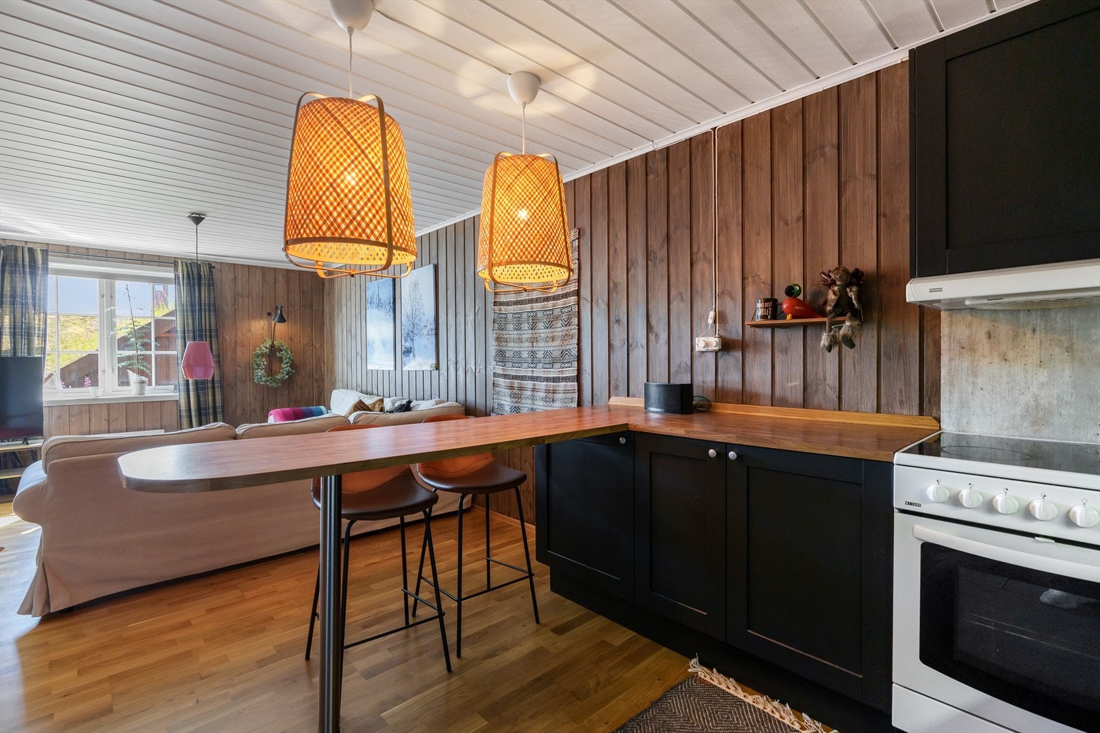 Fra kjøkken mot stuen Galleribilde