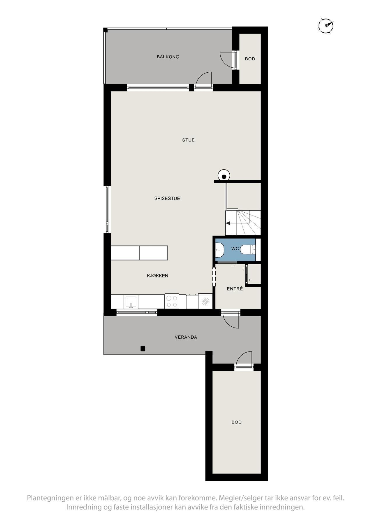 Plantegning 2. etasje Galleribilde