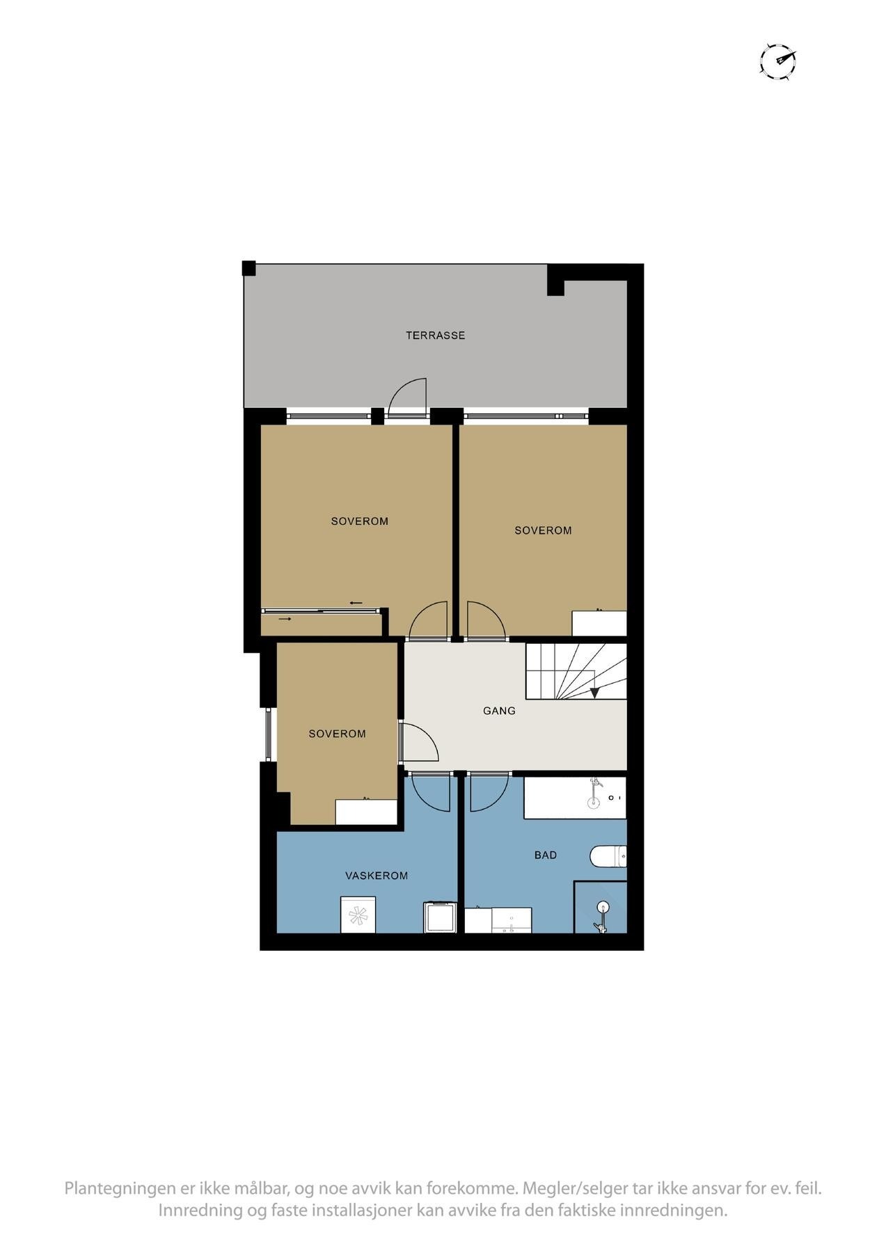 Plantegning 1. etasje Galleribilde