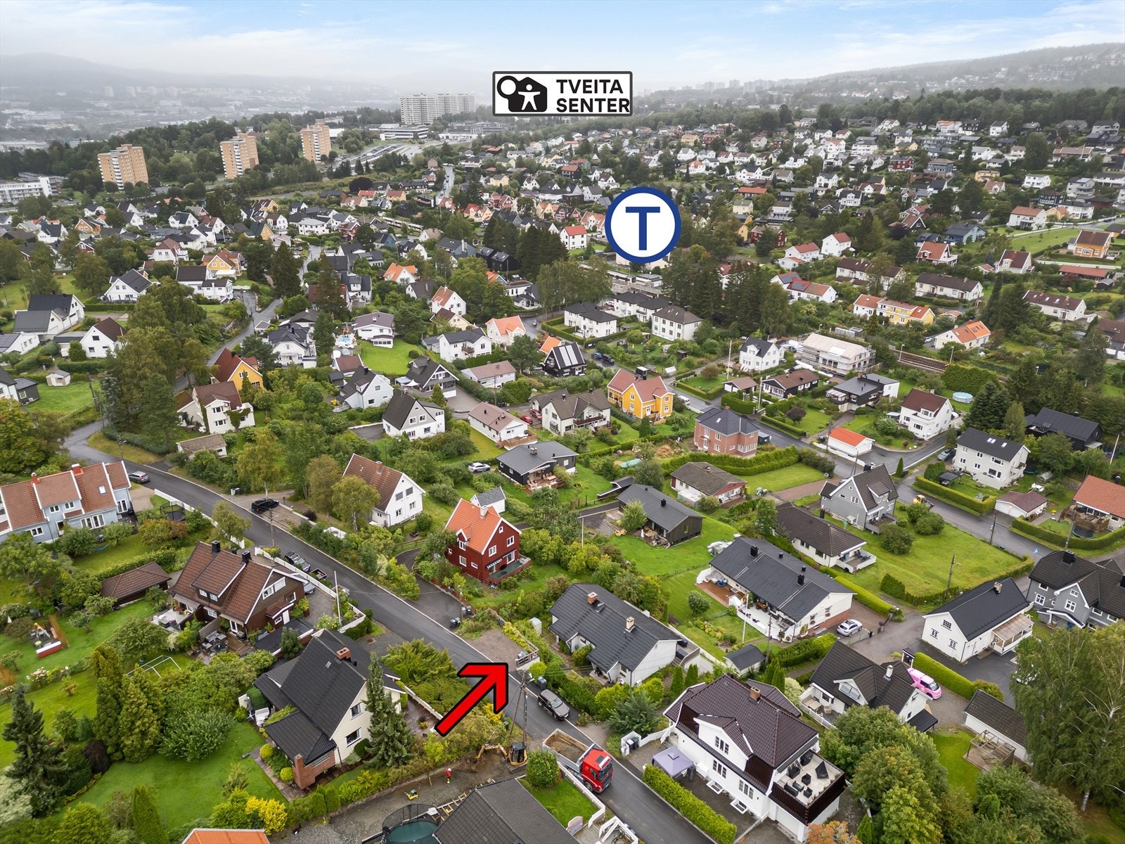 Det er kort vei til alt fra T-bane til butikker. Galleribilde