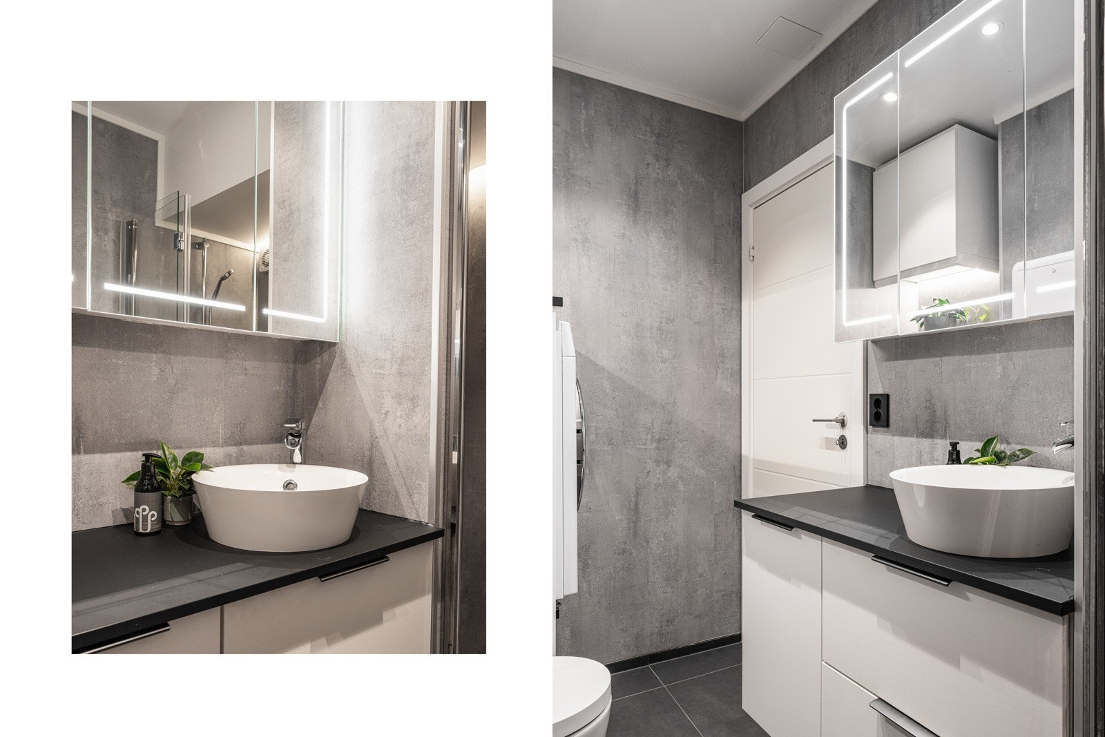 Ellers er det naturligvis varme i gulvet og plass, samt opplegg for vaskemaskin. Galleribilde