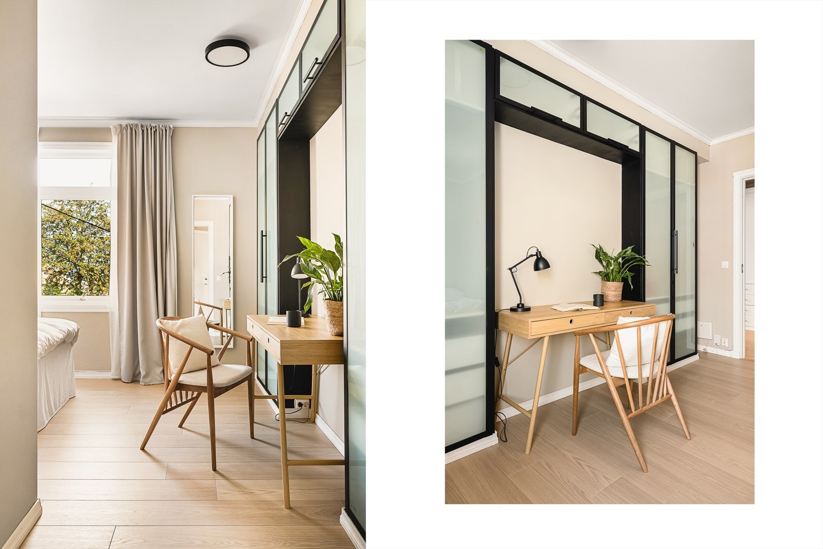 Fra entrè er det tilkomst til boligens soverom med god garderobeløsning for oppbevaring. Galleribilde