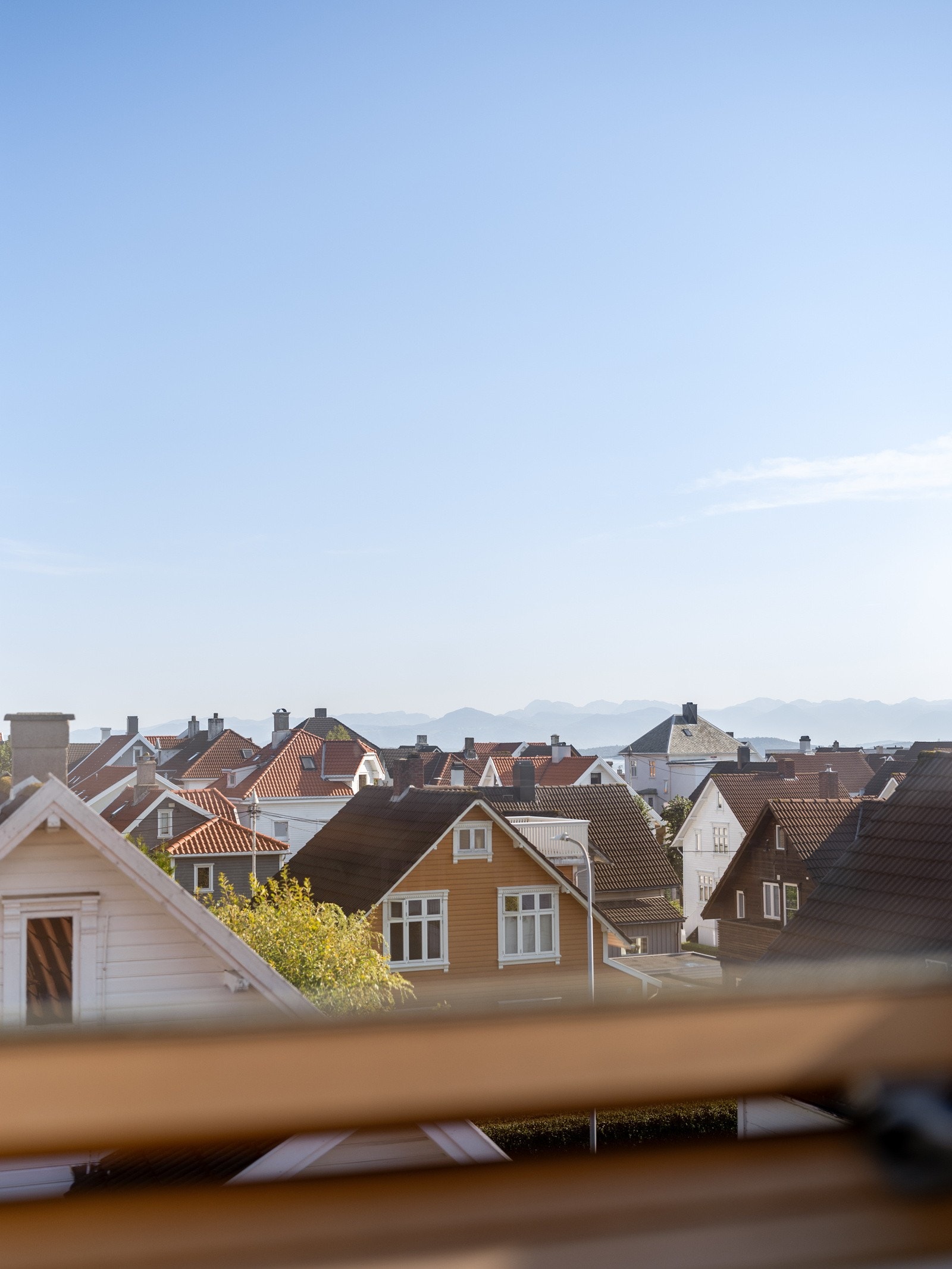 Flott utsikt fra loftsetasjen Galleribilde