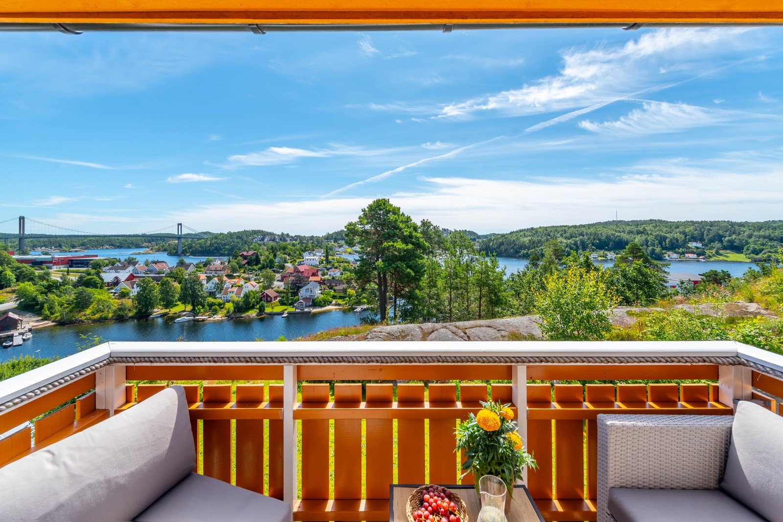 Utsikt fra balkongen Galleribilde