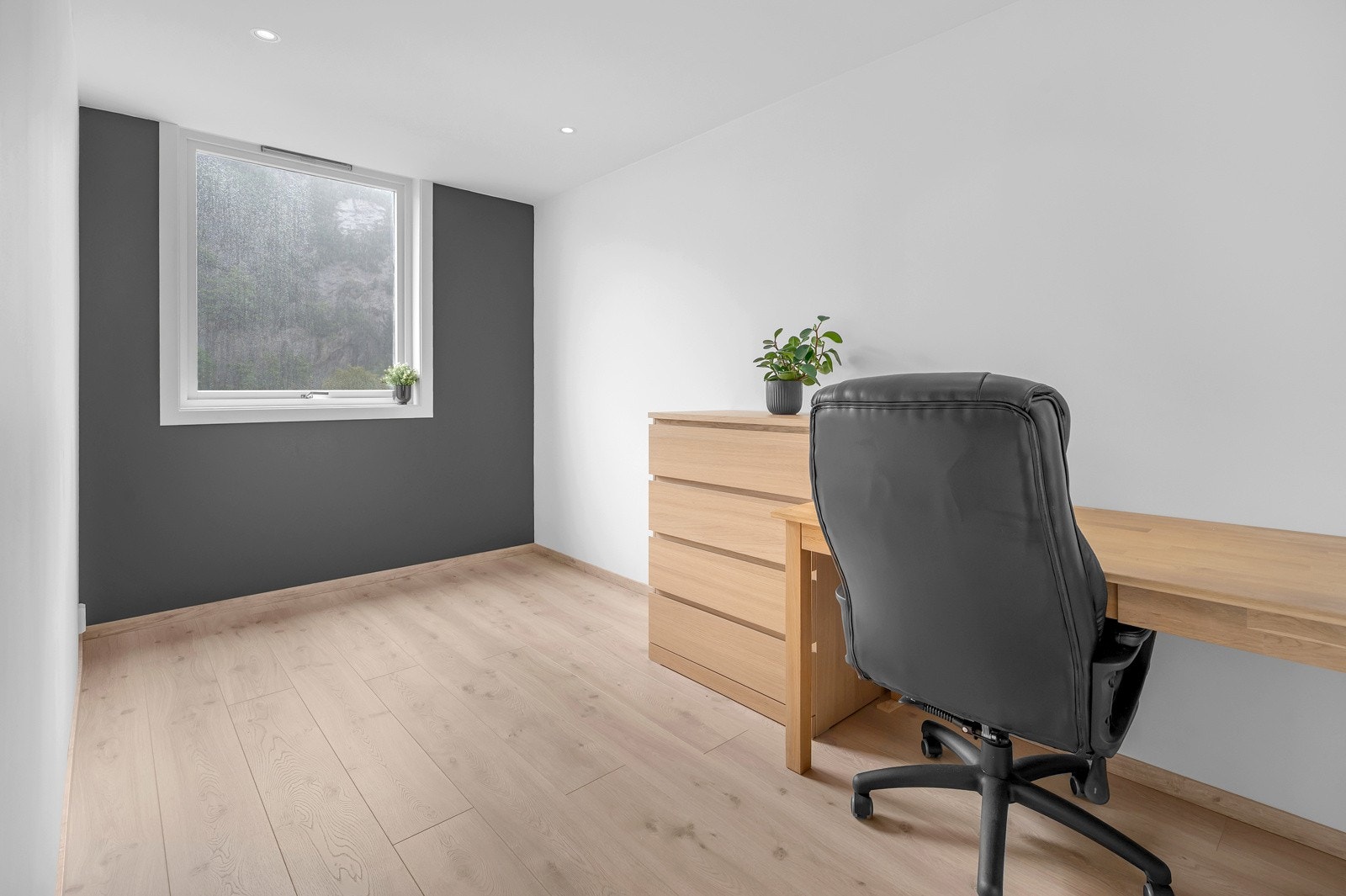 Flott utsikt fra soverommet. Galleribilde