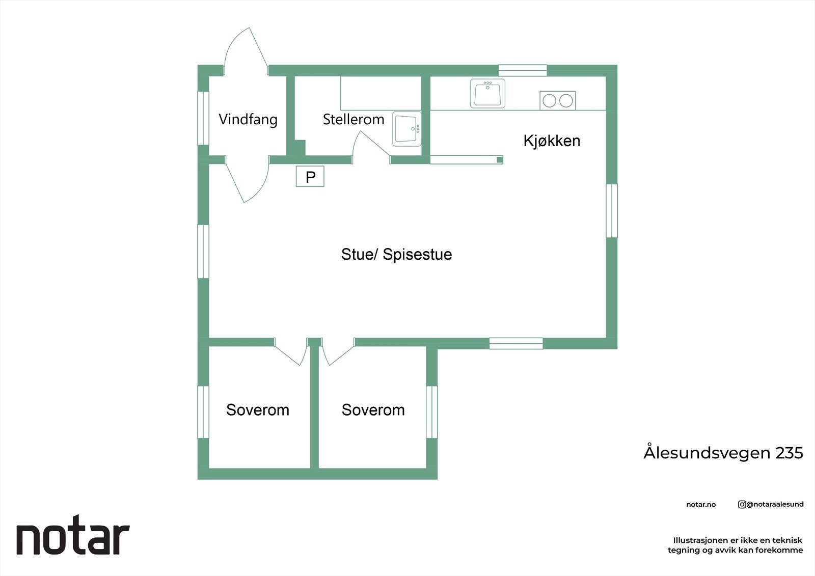 Plantegning Galleribilde
