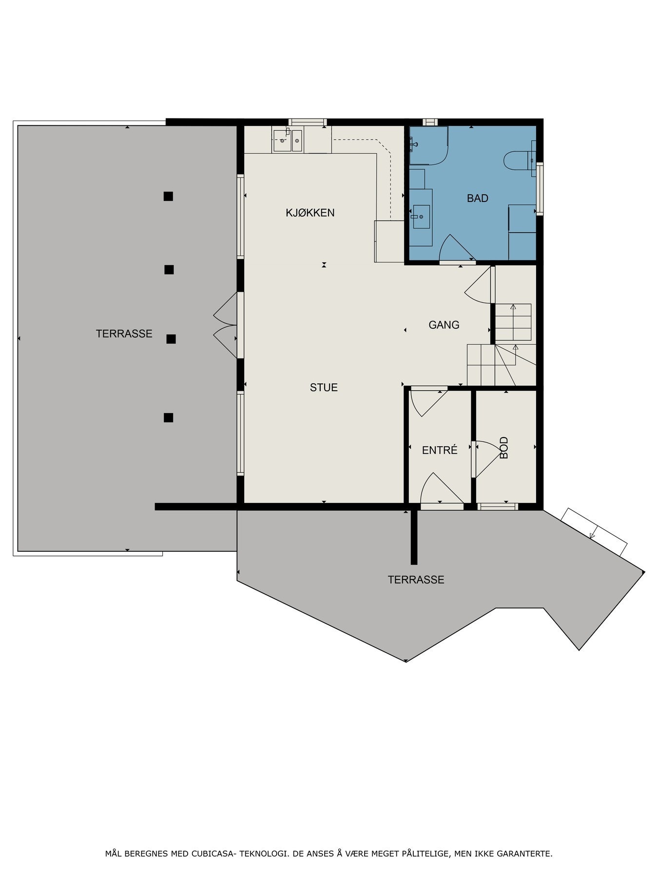 Planskisse 1.etasje Galleribilde