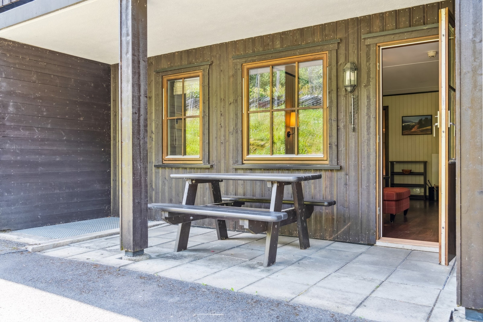 Uteplass rett utenfor stua Galleribilde