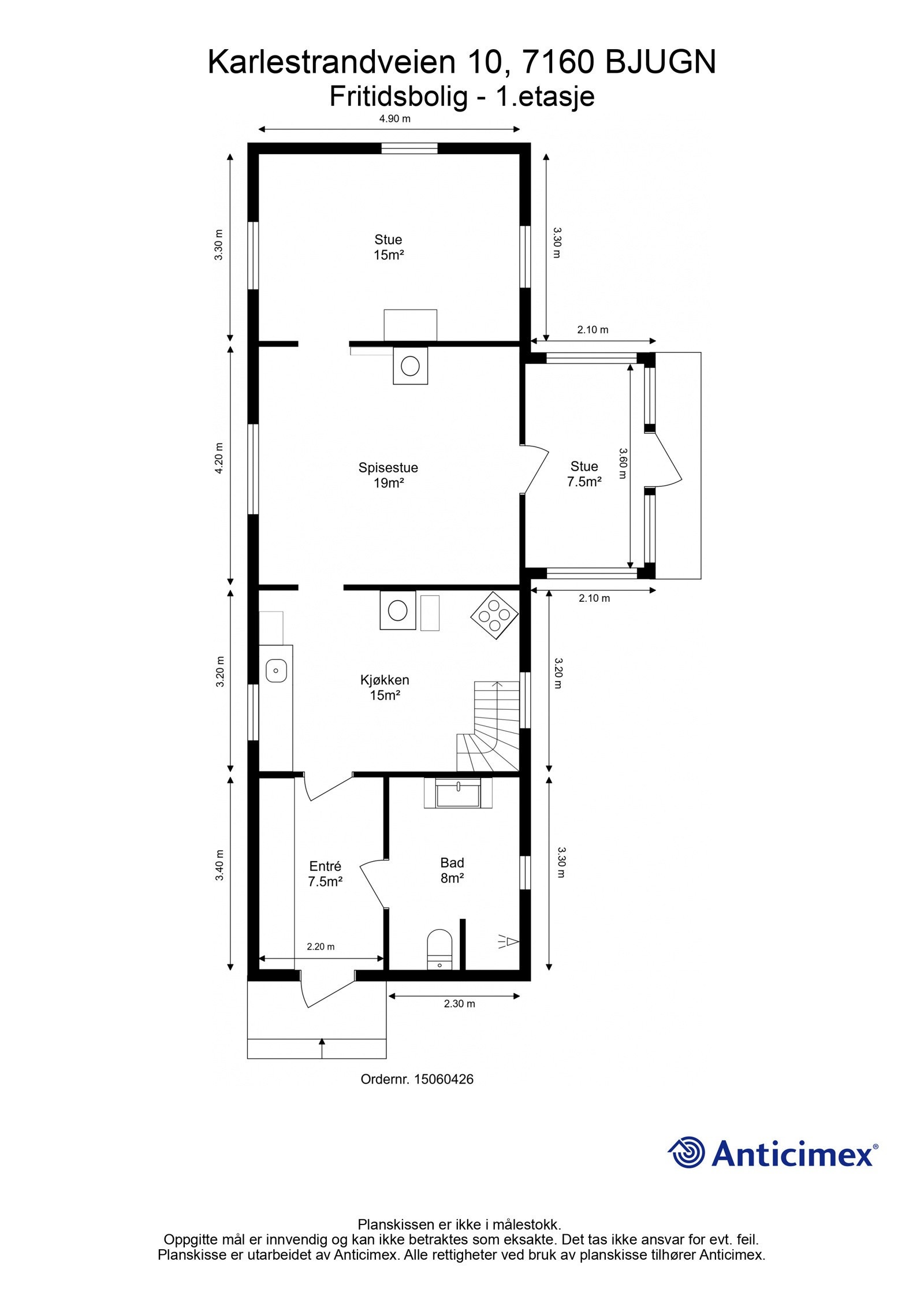 Gjør deg kjent med boligens plantegning før vi fortsetter presentasjonen. Galleribilde
