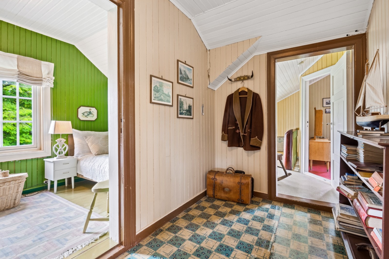 Rommene måler hhv. 7.5, 11, 12 og 13 kvm. Galleribilde