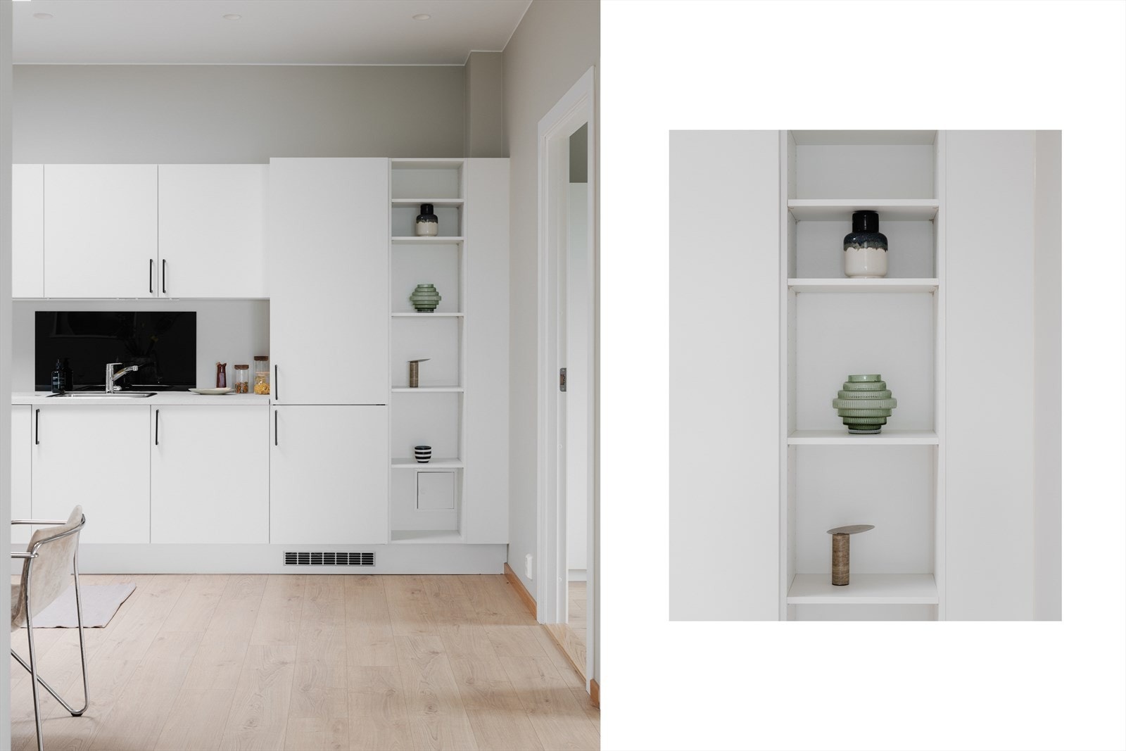 Kjøkkenets utforming og størrelse inviterer til flere kokker og matglade gjester! Galleribilde