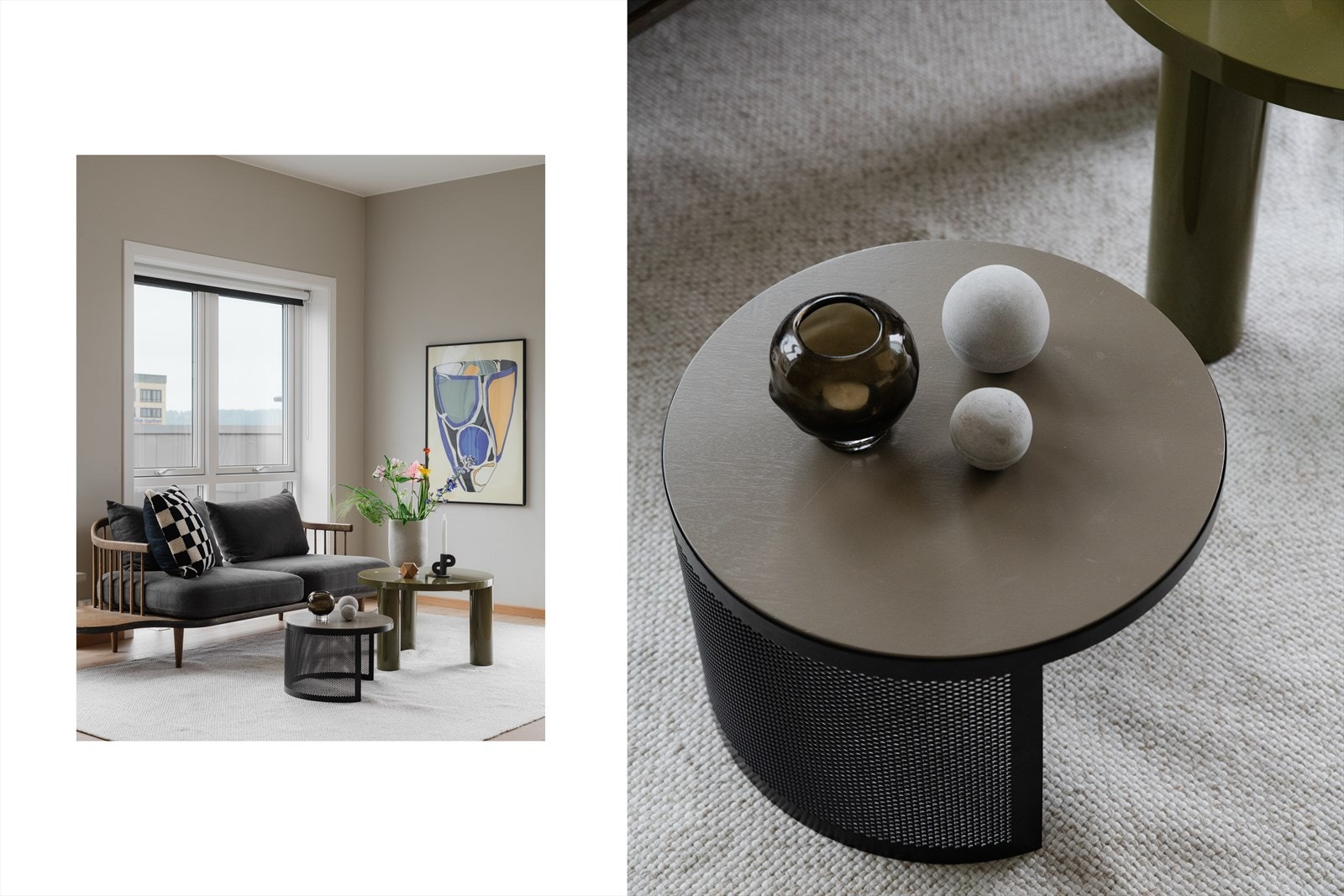 Boligen har store vindusflater i flere himmelretninger som sørger for mye naturlig lys fra morgen til kveld, samt en behagelig romfølelse. Galleribilde