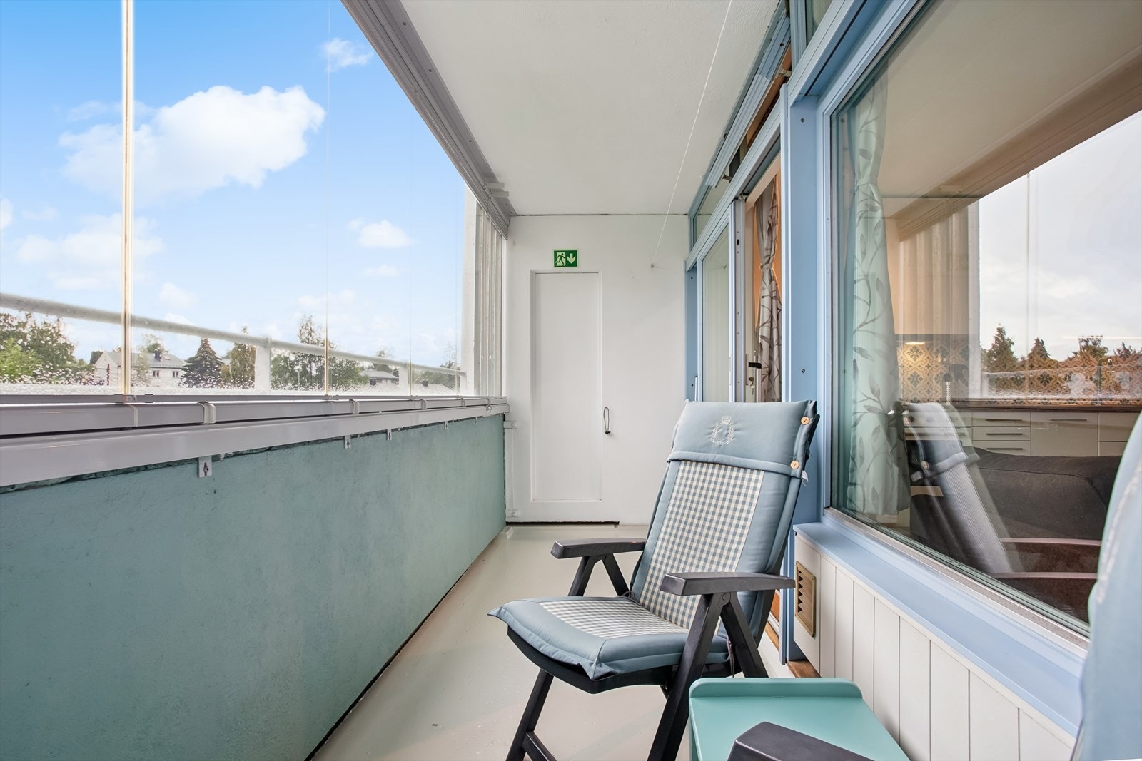Balkongen er orientert mot syd. Galleribilde