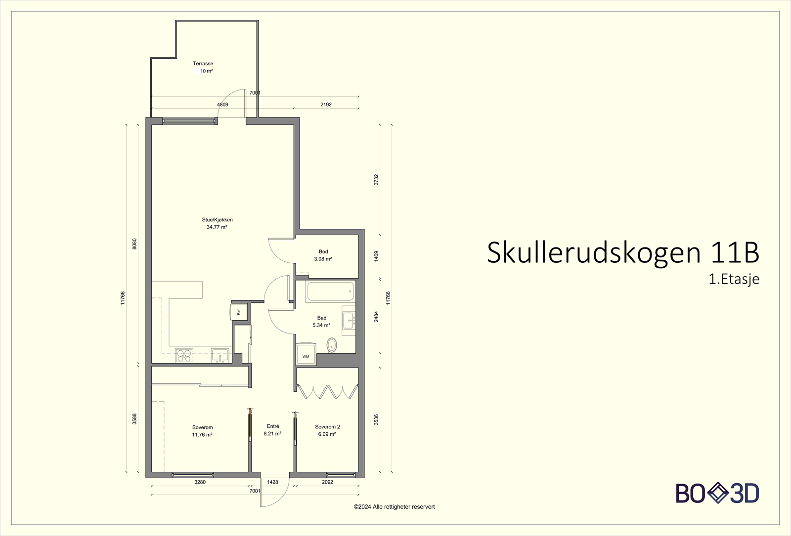 Plantegning Galleribilde