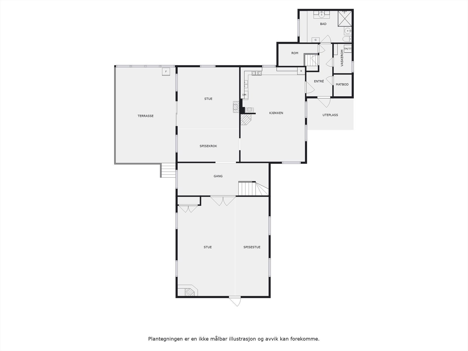Plantegning 1. etasje. Galleribilde