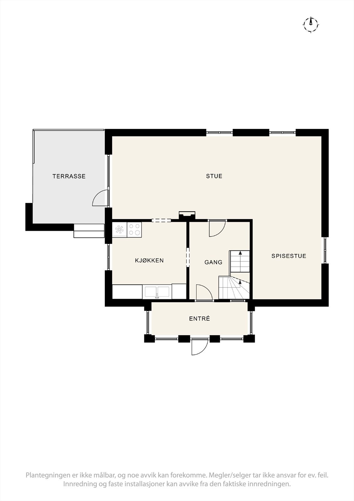 Plantegninger 1. etasje Galleribilde