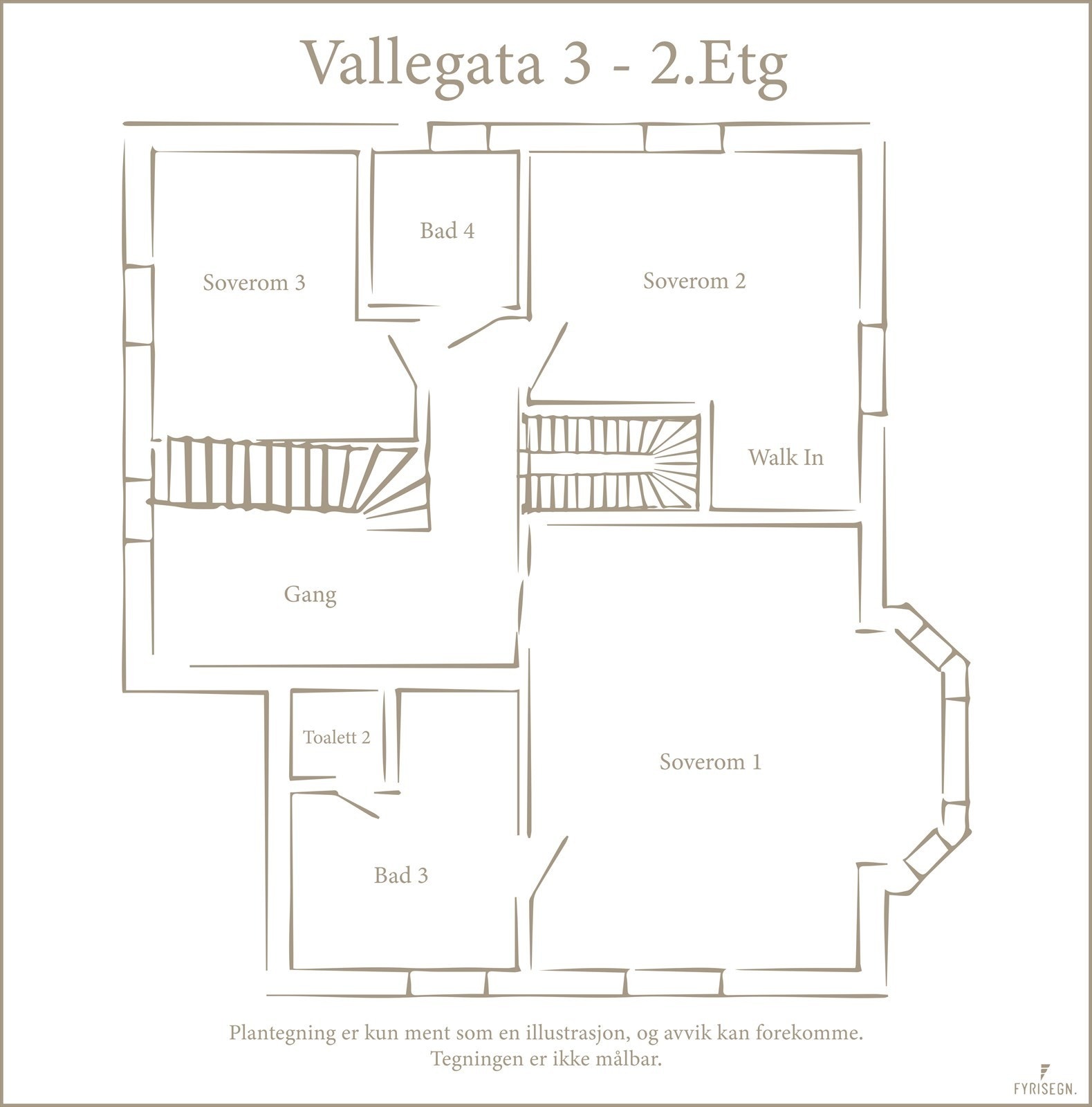 Plantegning 2. etasje. Galleribilde