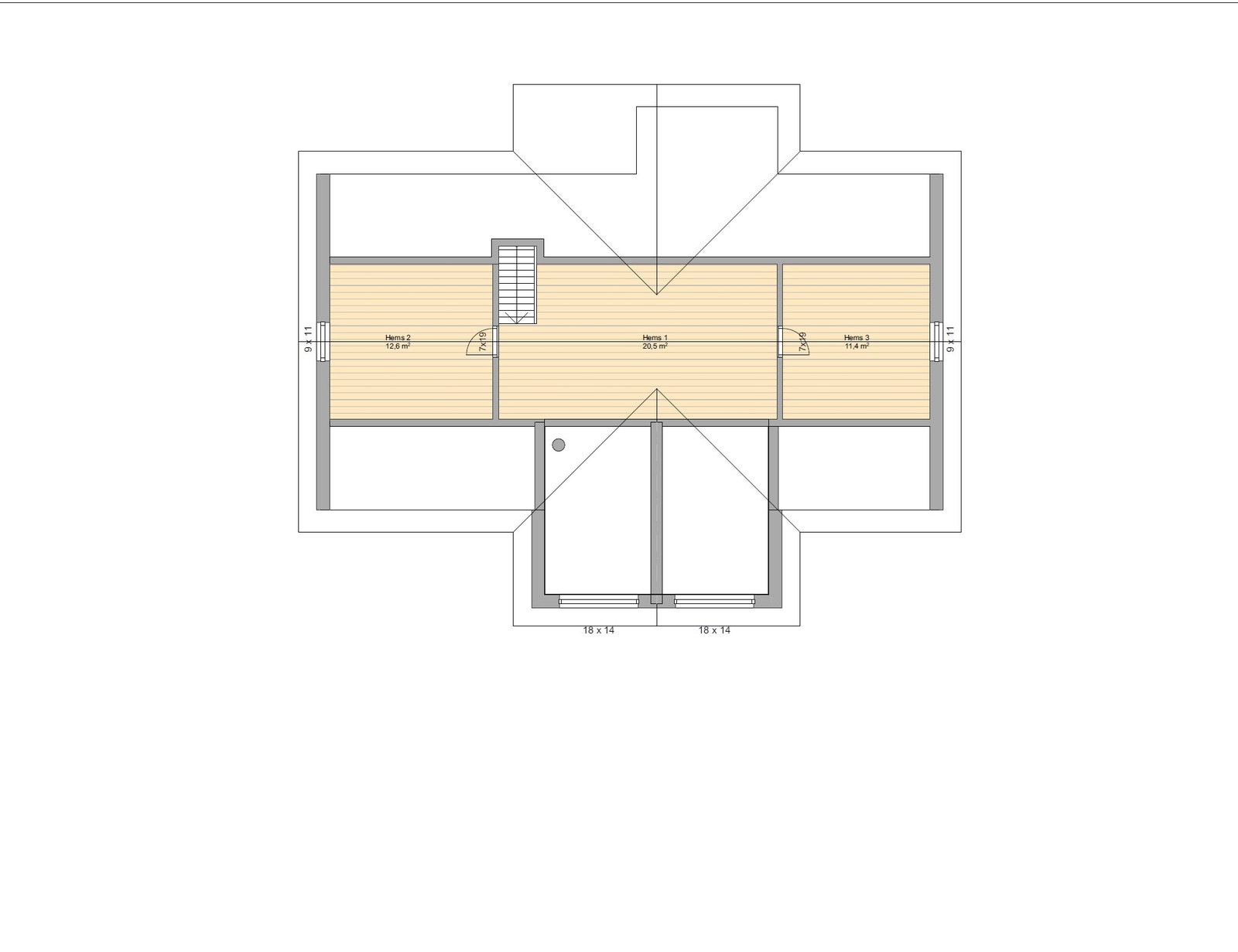 Planløsning hems Galleribilde