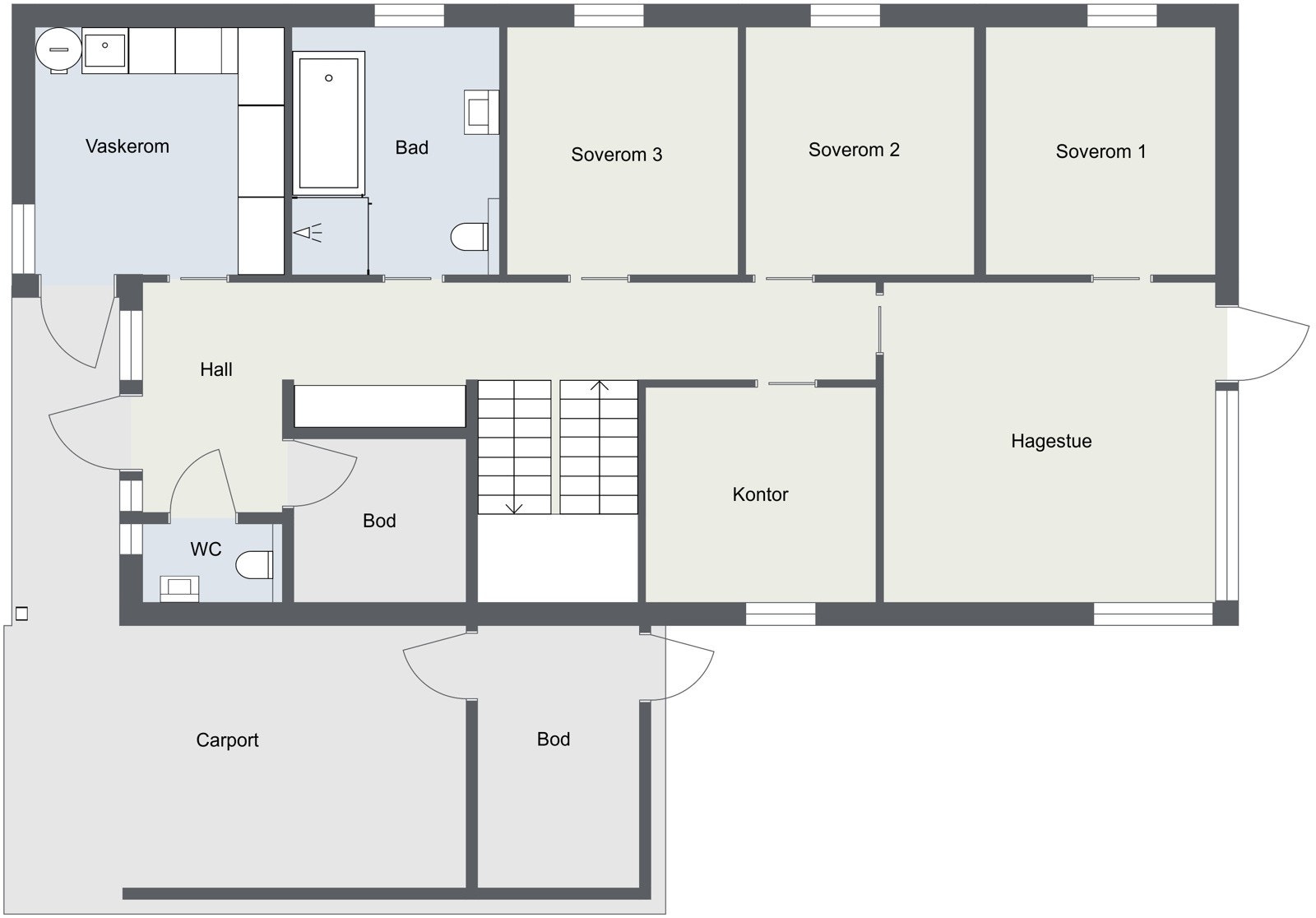 Plantegning - 1. Etasje Galleribilde