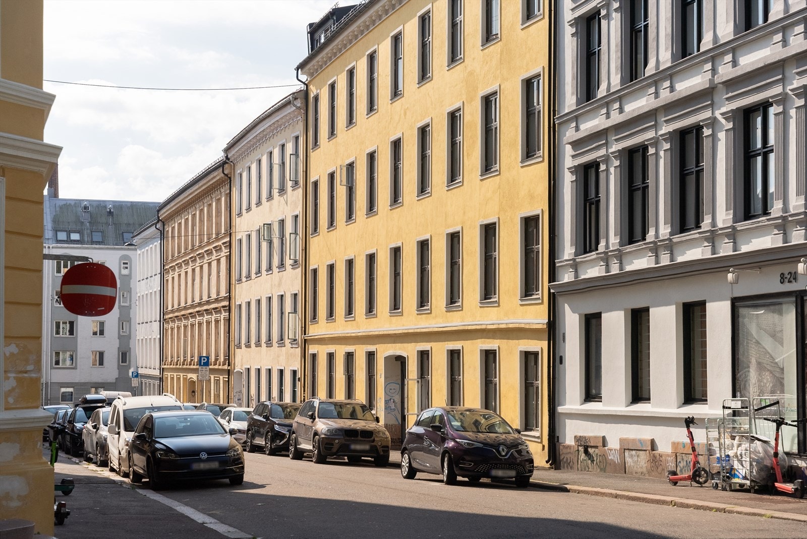 Borettslagets fasade. Galleribilde