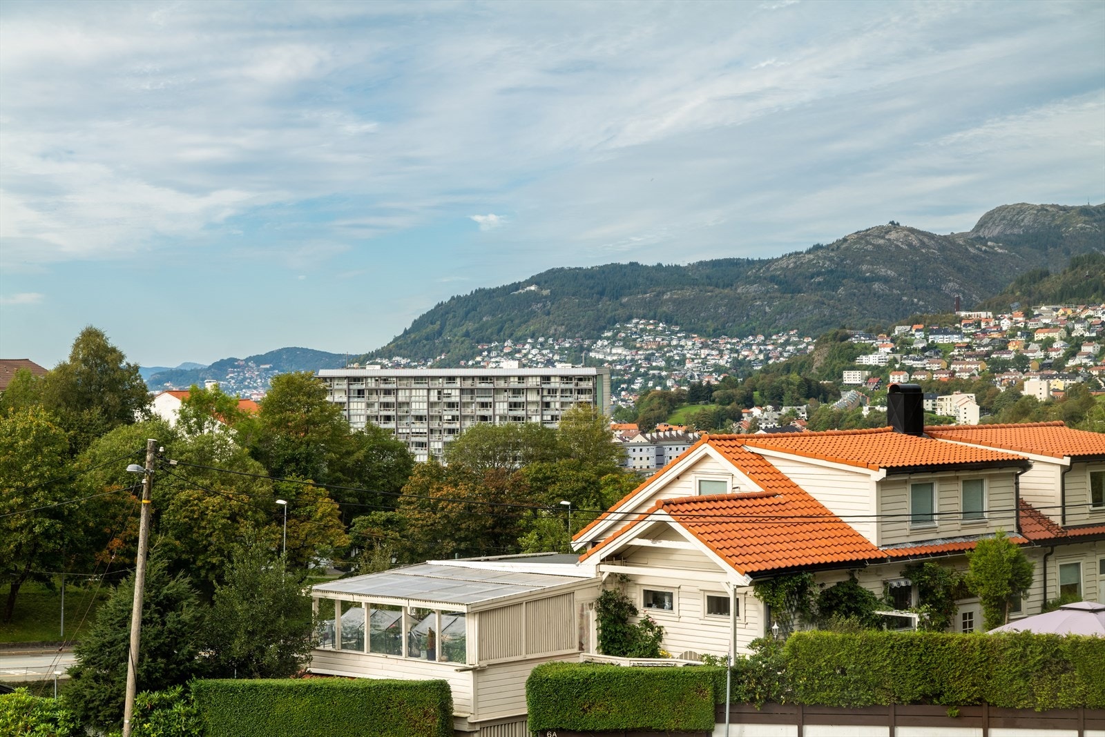 Utsikt nedover bergensdalen. Galleribilde