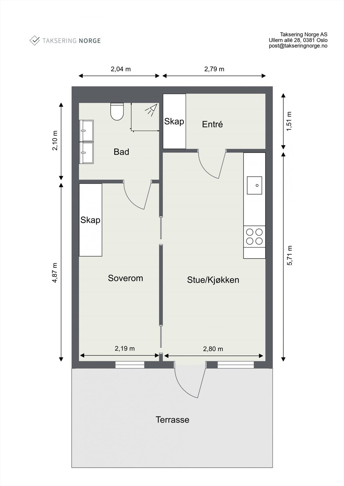 Plantegning - Nordvik Majorstuen Galleribilde