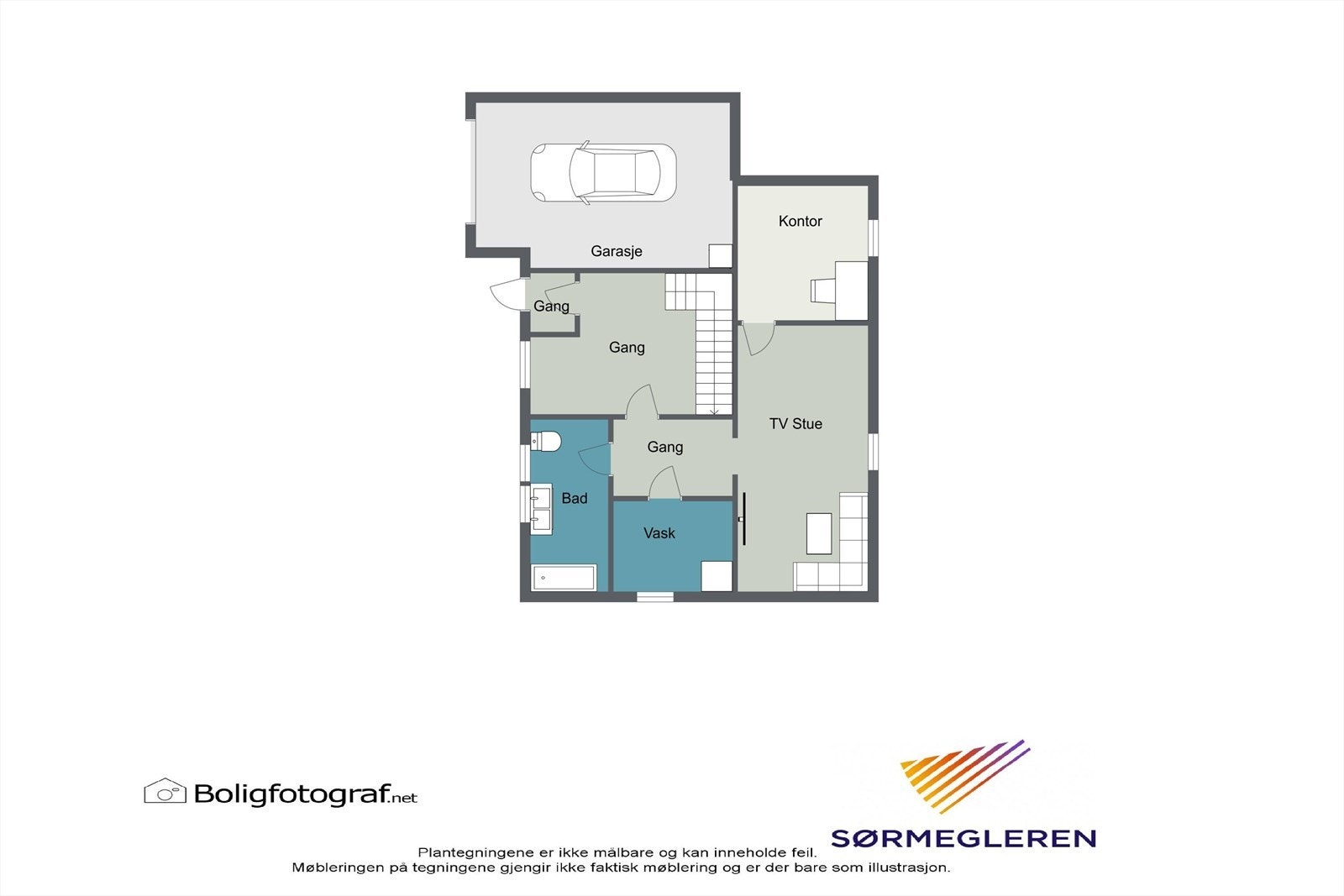 Plantegning 1. etasje. Galleribilde