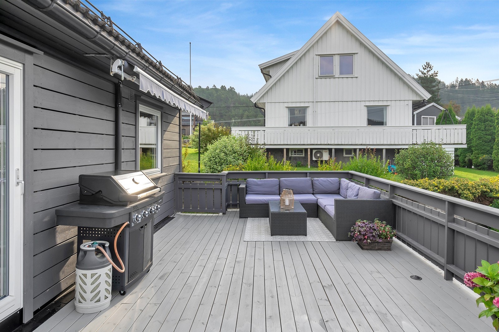 Terrassen ble utvidet i 2023. Galleribilde