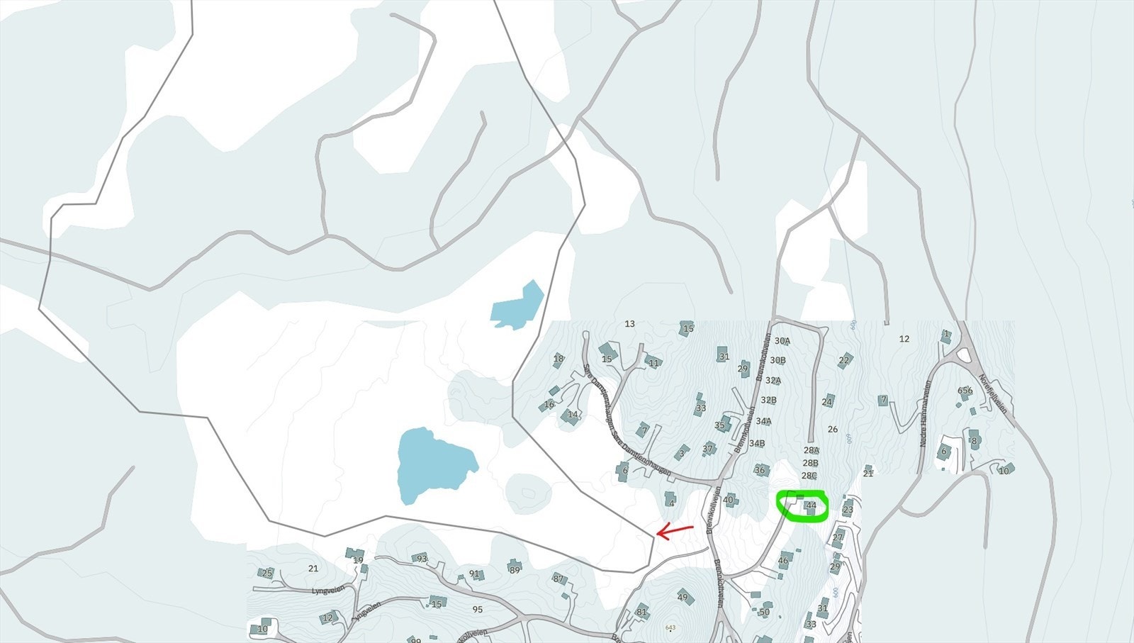 Skiløypekart Brennkollveien 44.jpg Galleribilde