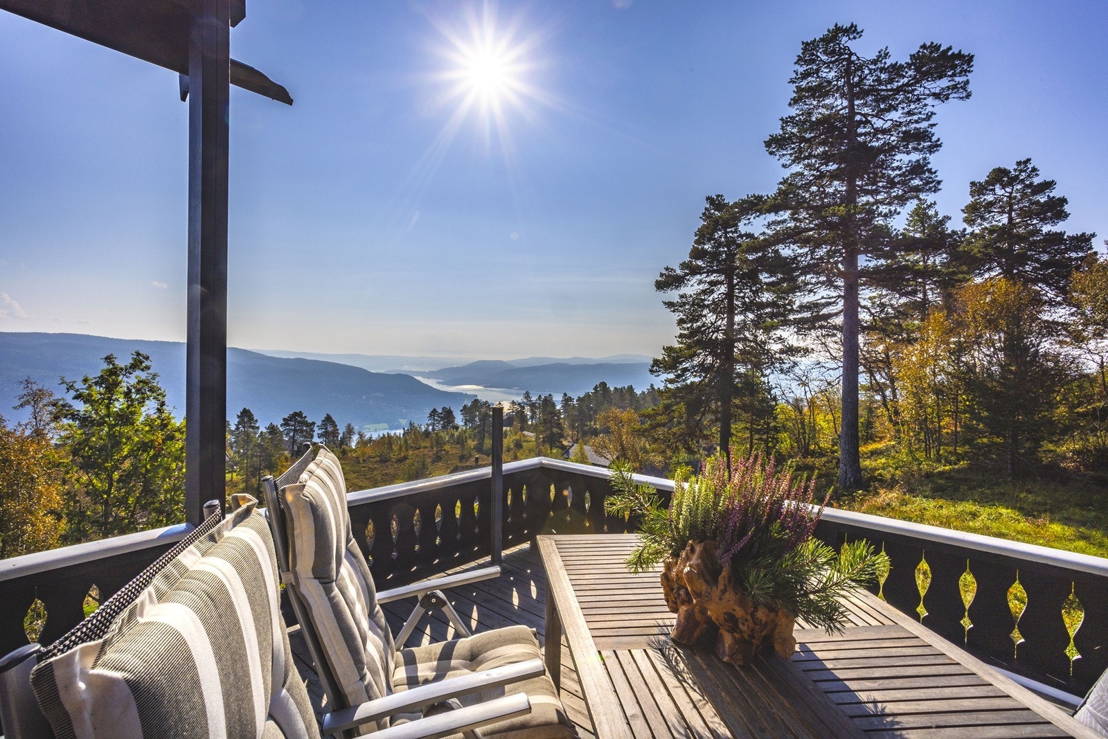 Her får man gode solforhold, spektakulær utsikt og fine uteplasser. Galleribilde