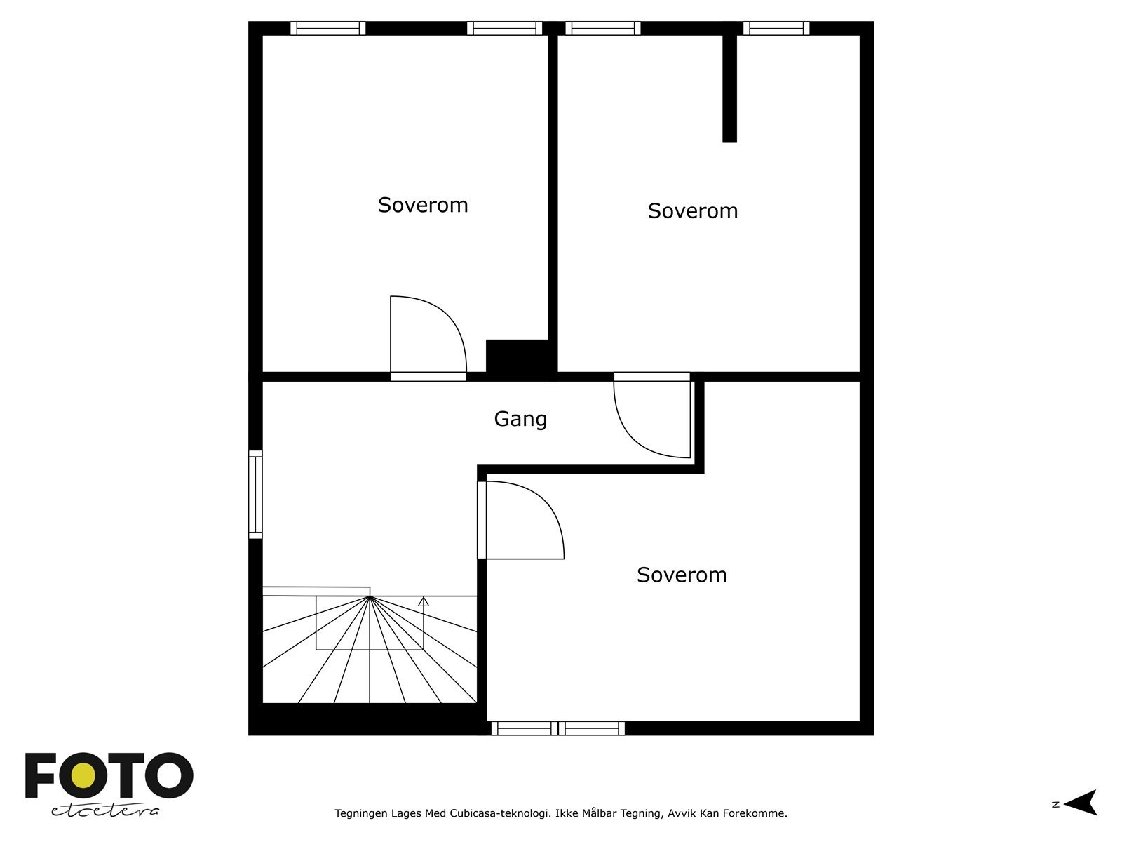 Kirkeveien 34 - 2. etasje. Veiledende planskisse - ikke målbar Galleribilde