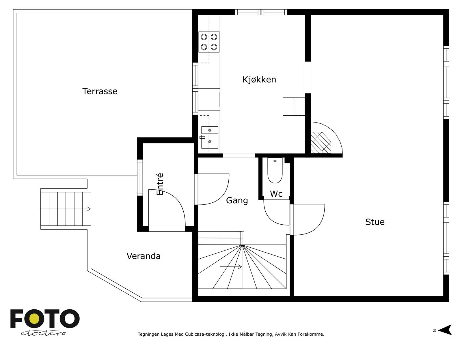 Kirkeveien 34 - 1.etasje. Veiledende planskisse - ikke målbar Galleribilde