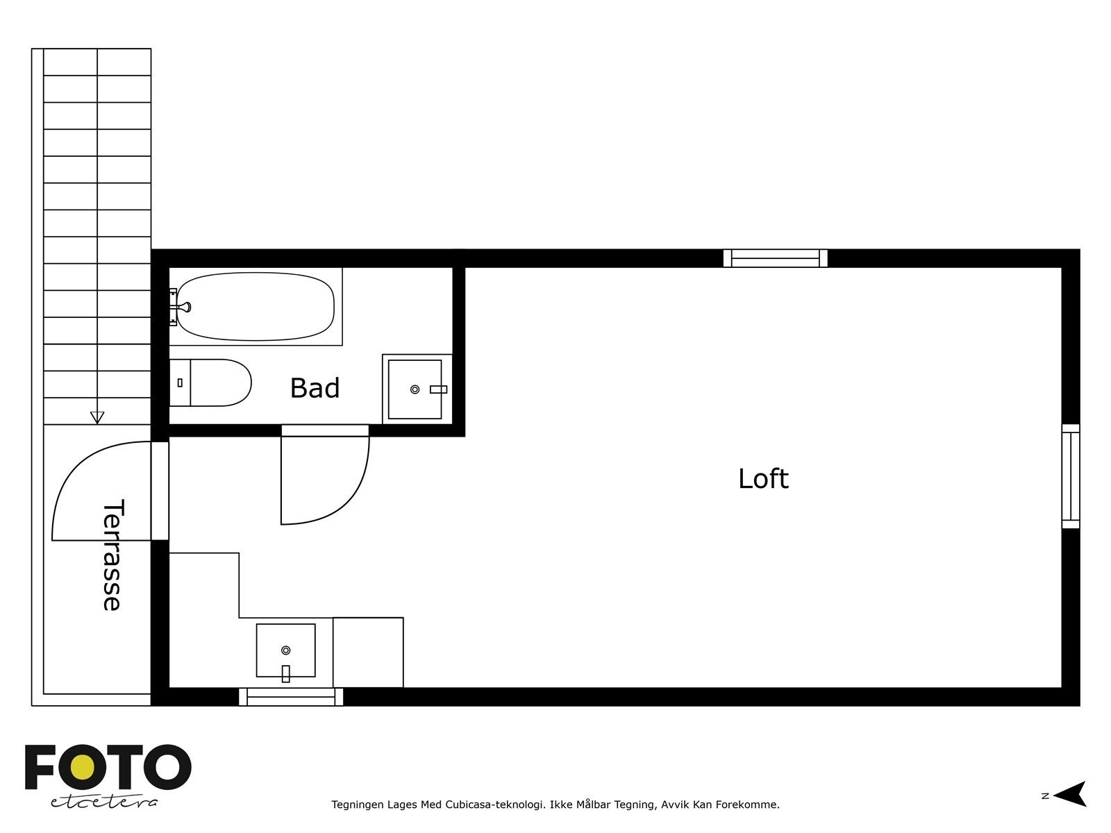 Kirkeveien 34 - 2. etasje garasje. Veiledende planskisse - ikke målbar Galleribilde