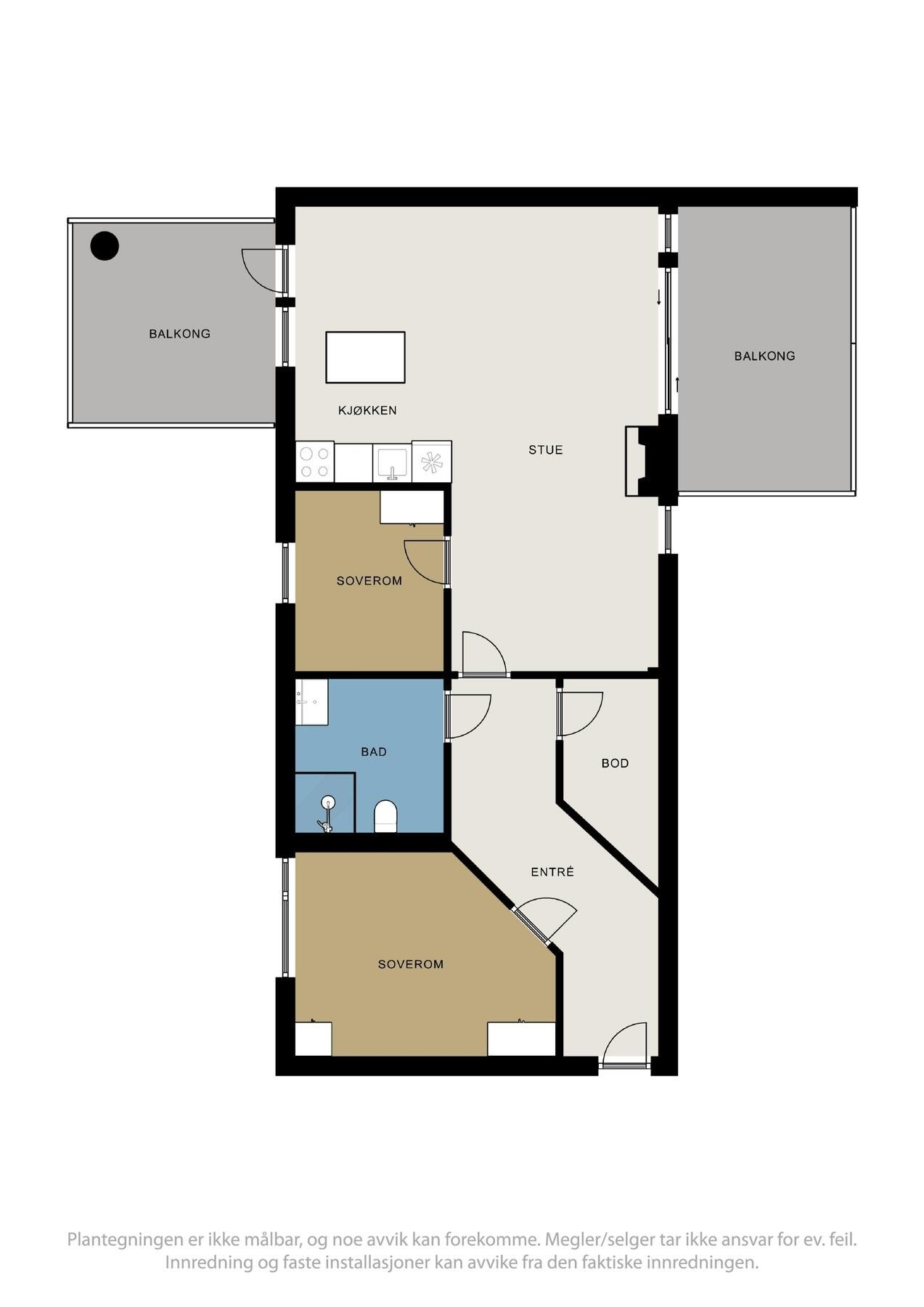 Plantegning Galleribilde