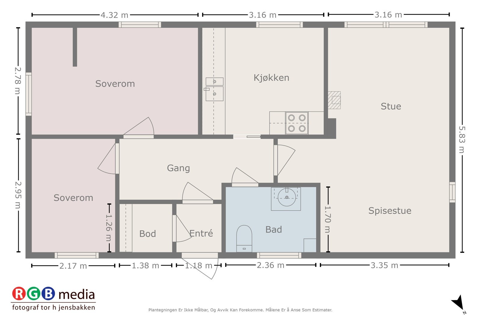 Plantegning Galleribilde