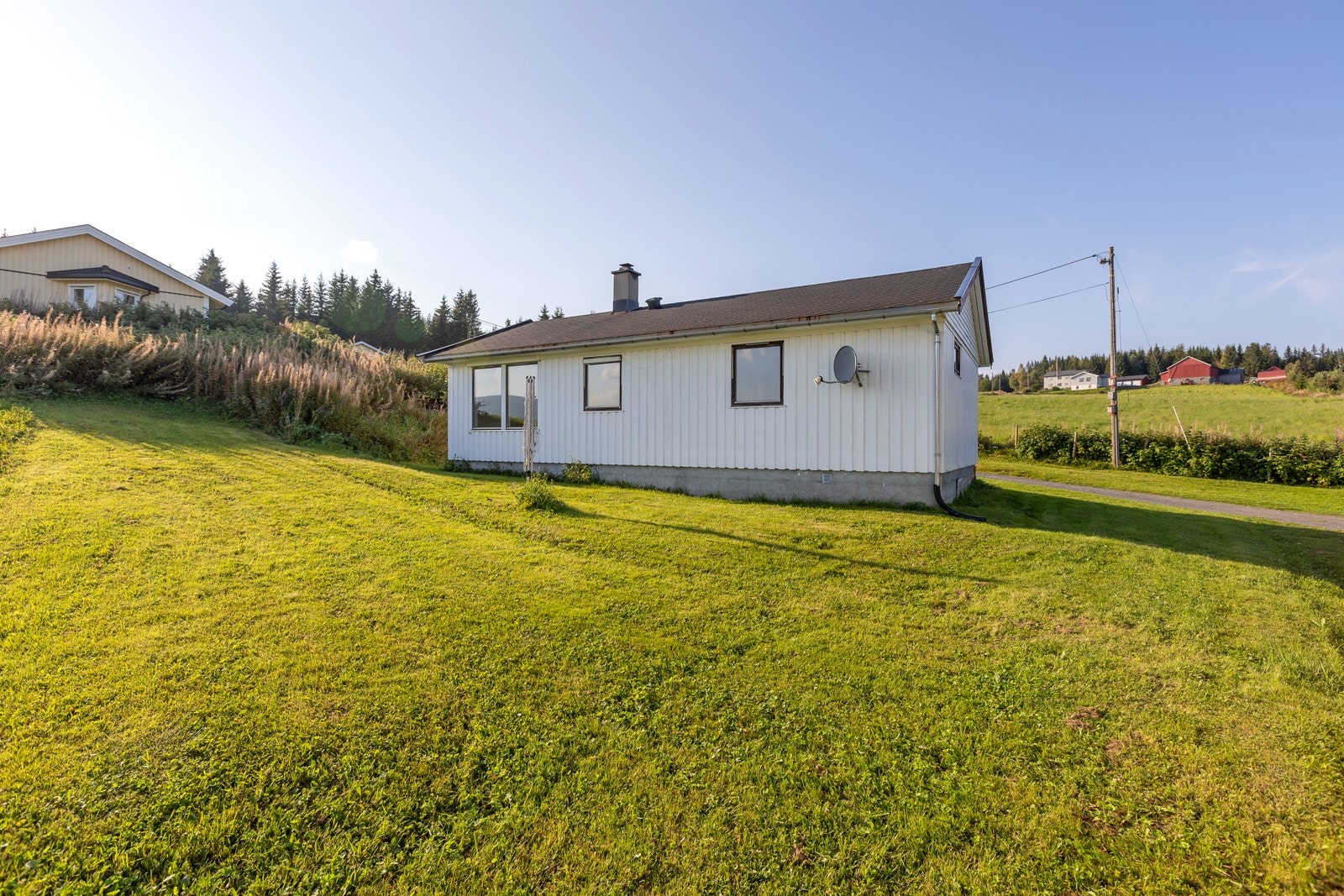 Relativt flat tomt på ca. 770 kvm Galleribilde