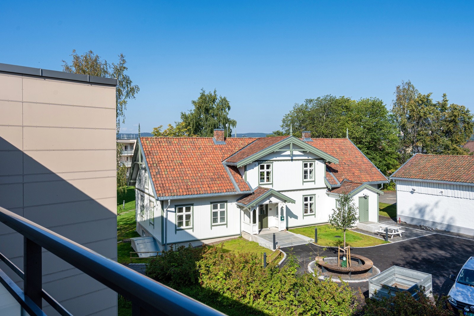 Utsikt fra kjøkkenbalkong. Galleribilde