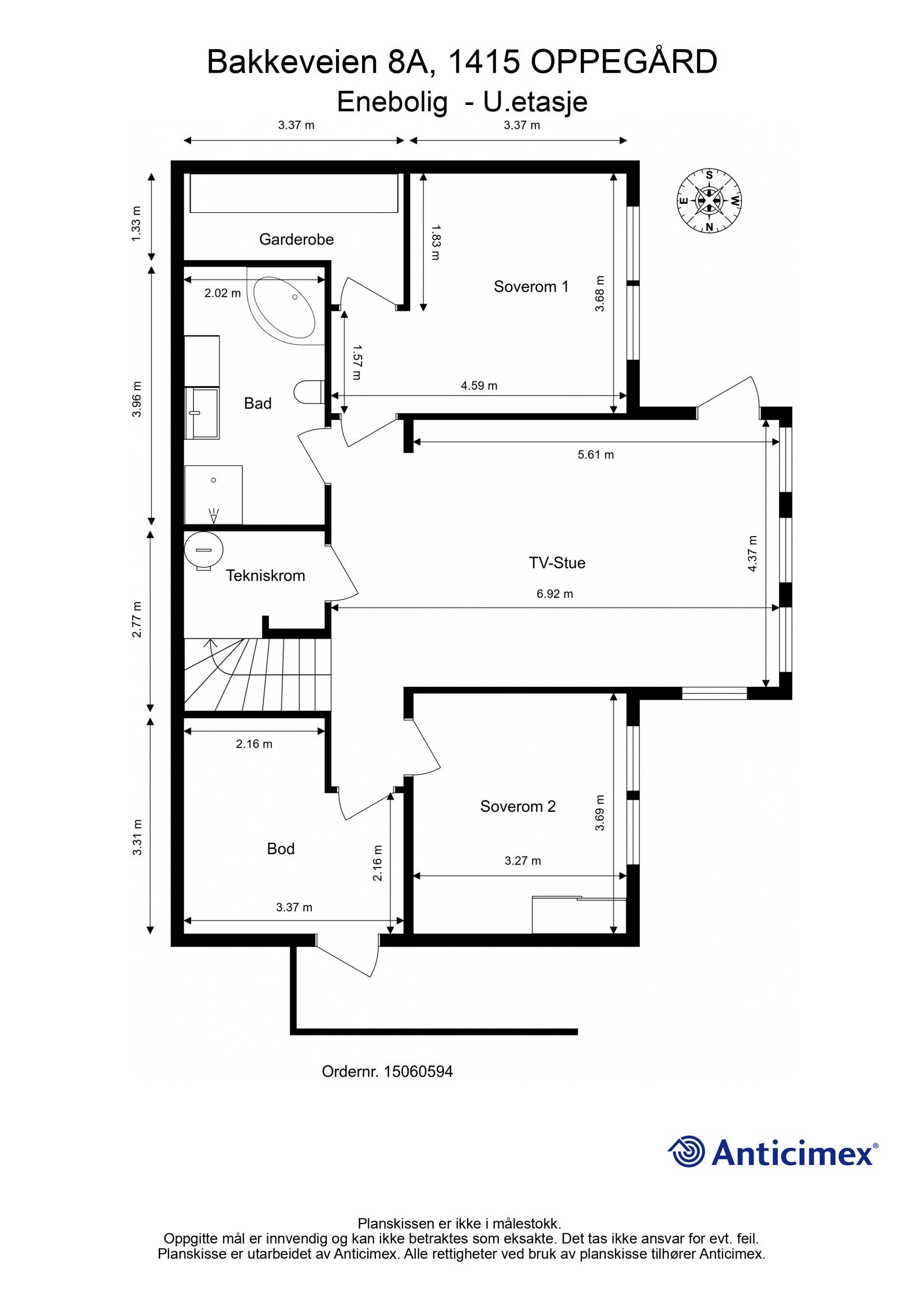 Plantegning underetasje Galleribilde