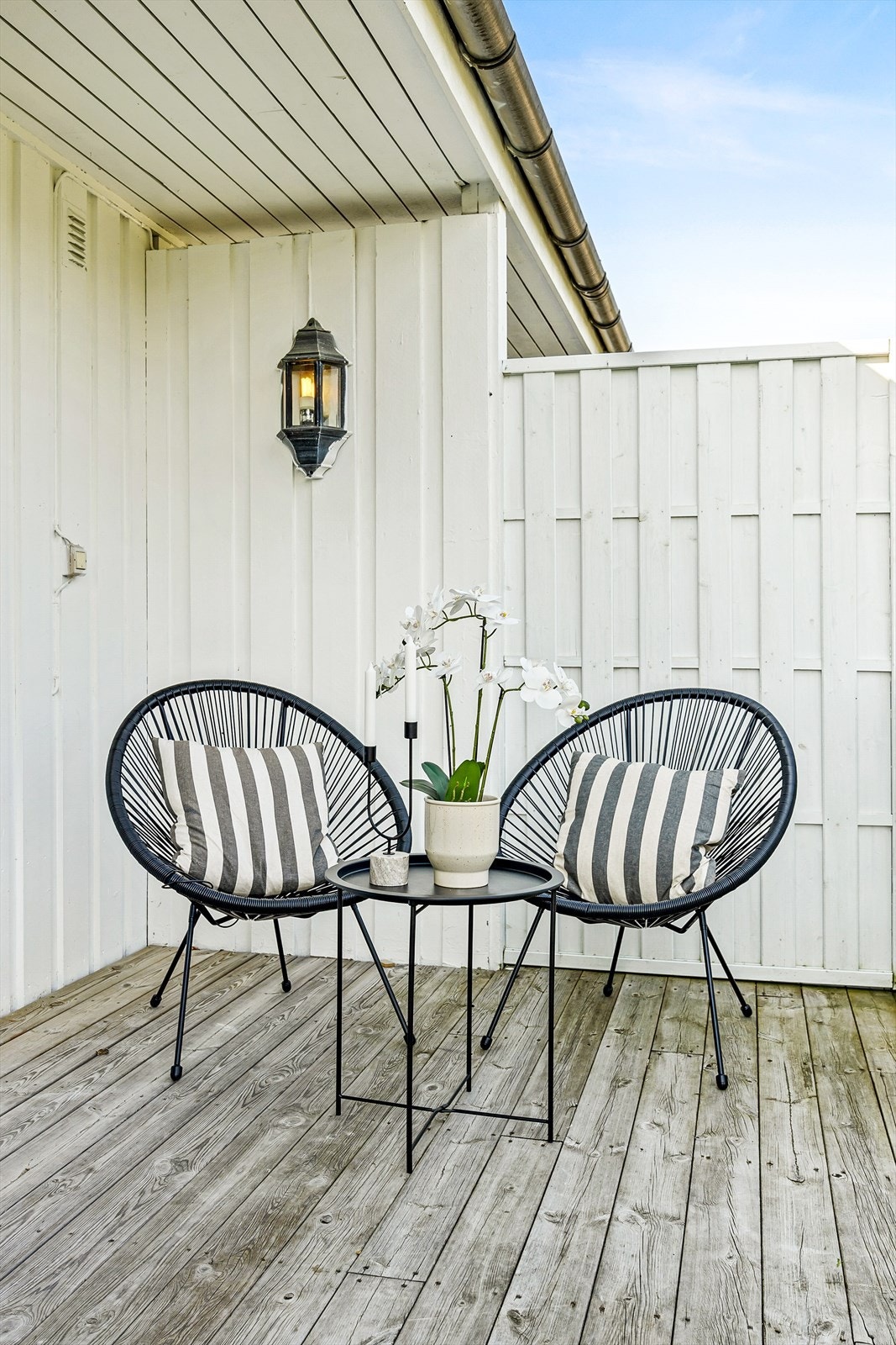 Delvis overbygget østvendt terrasse på ca. 18 kvm Galleribilde