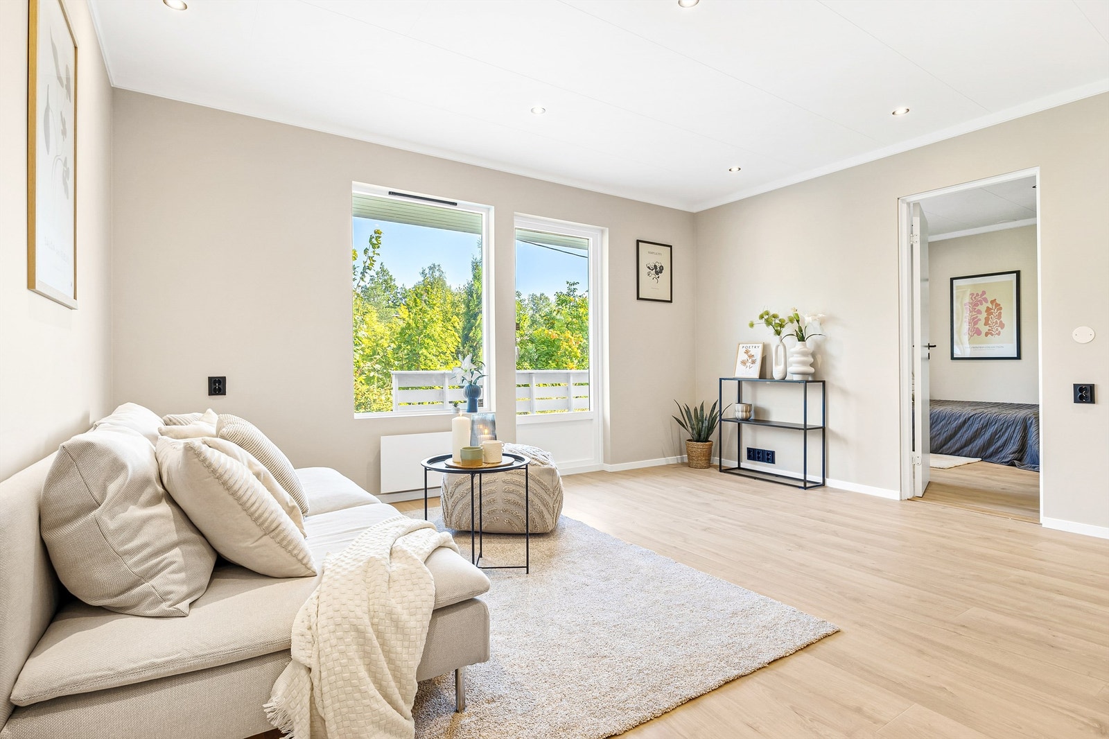 Leiligheten har en moderne utførelse og er nylig overflateoppusset Galleribilde