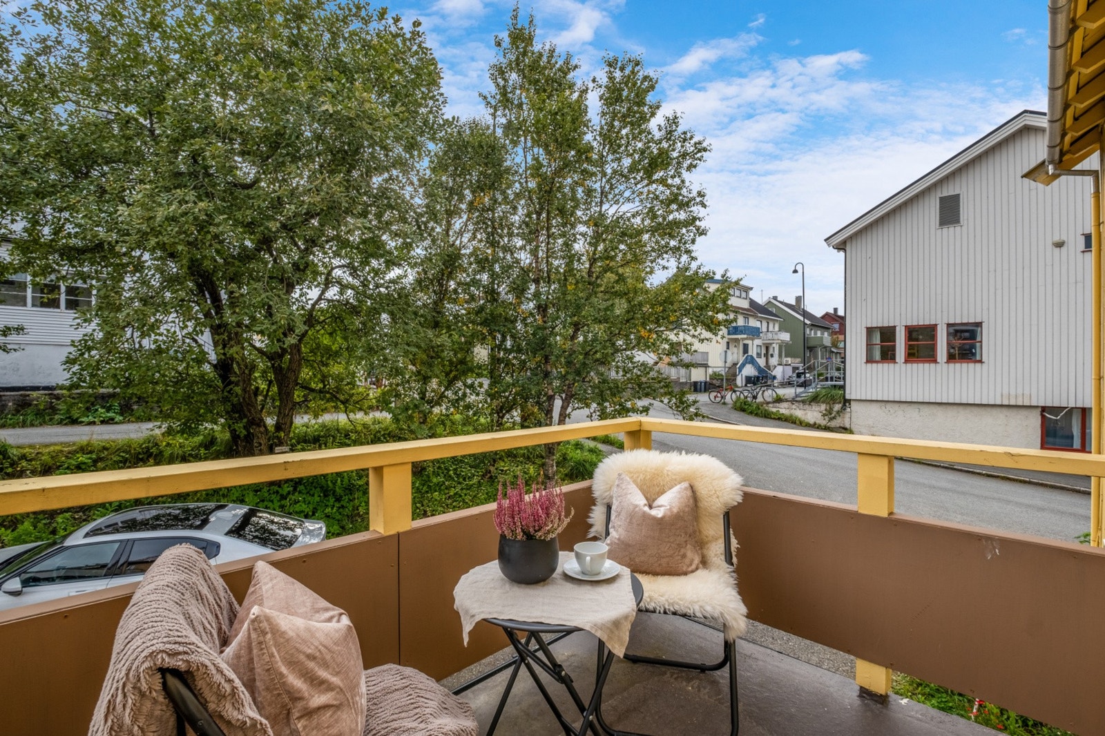 Felles sørvendt balkong som man kan benytte seg av. Galleribilde