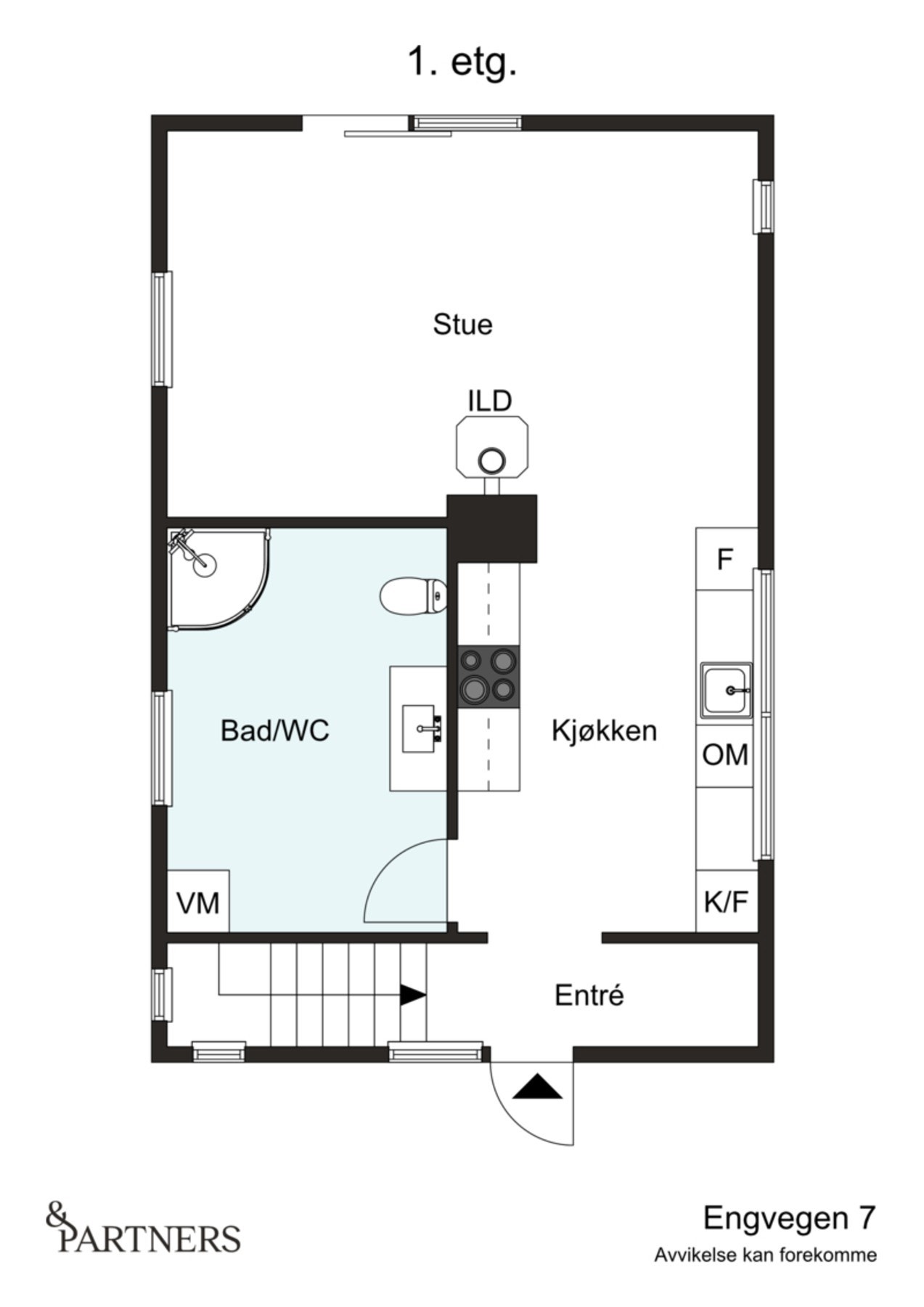 Plantegning 1.Etasje Galleribilde