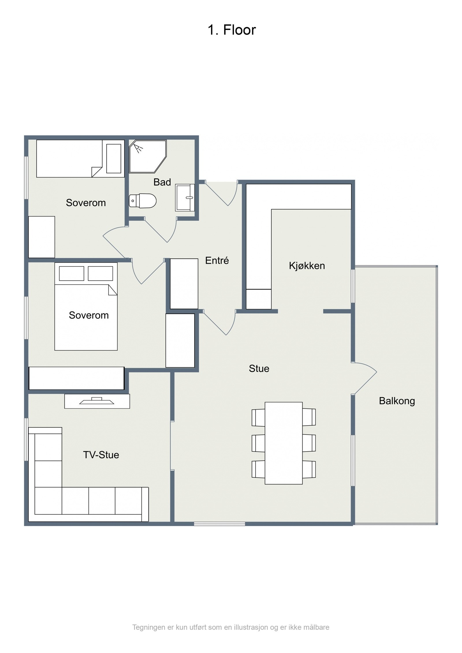 Plantegning Galleribilde