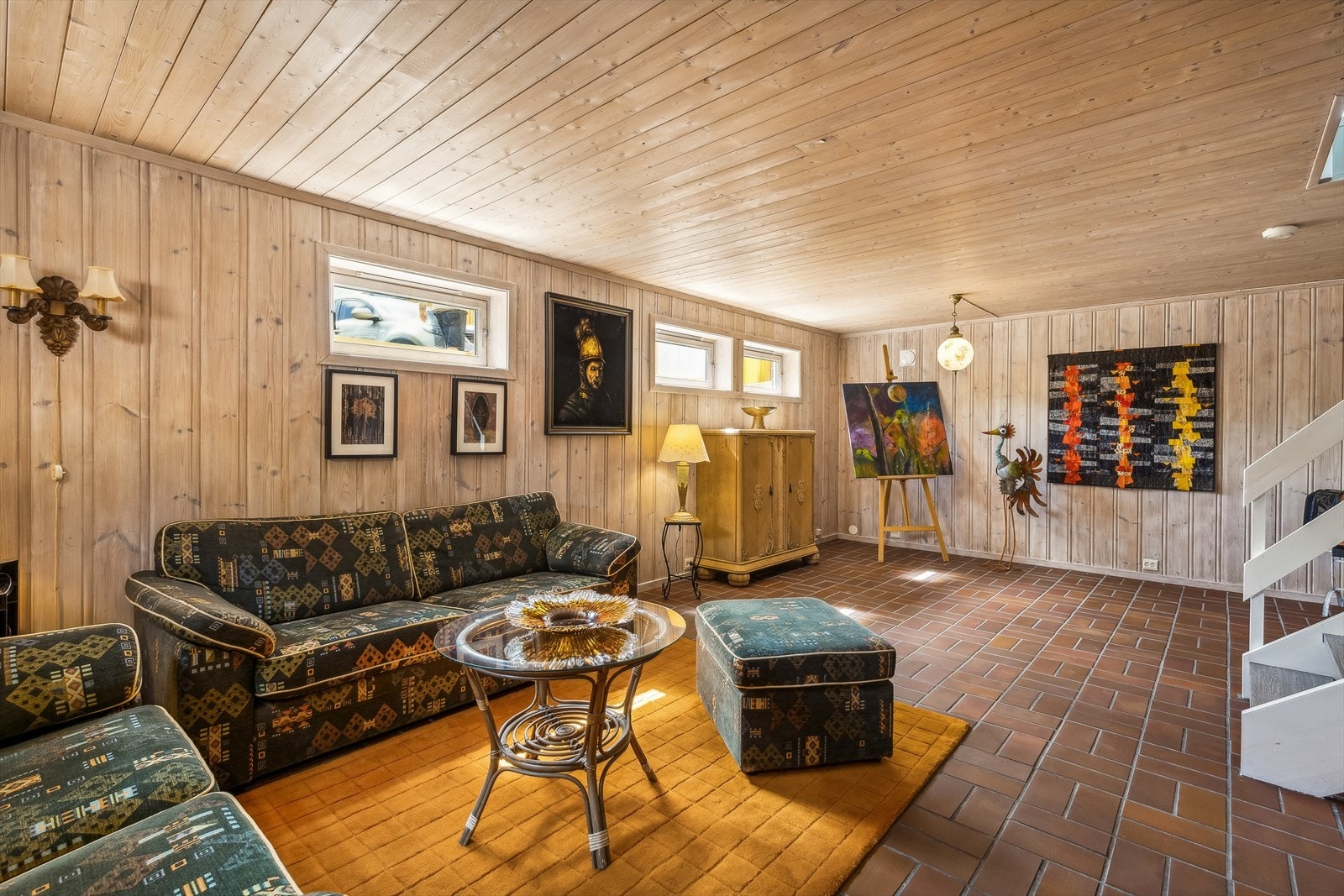 Boligen inkluderer også en egen kjellerstue Galleribilde