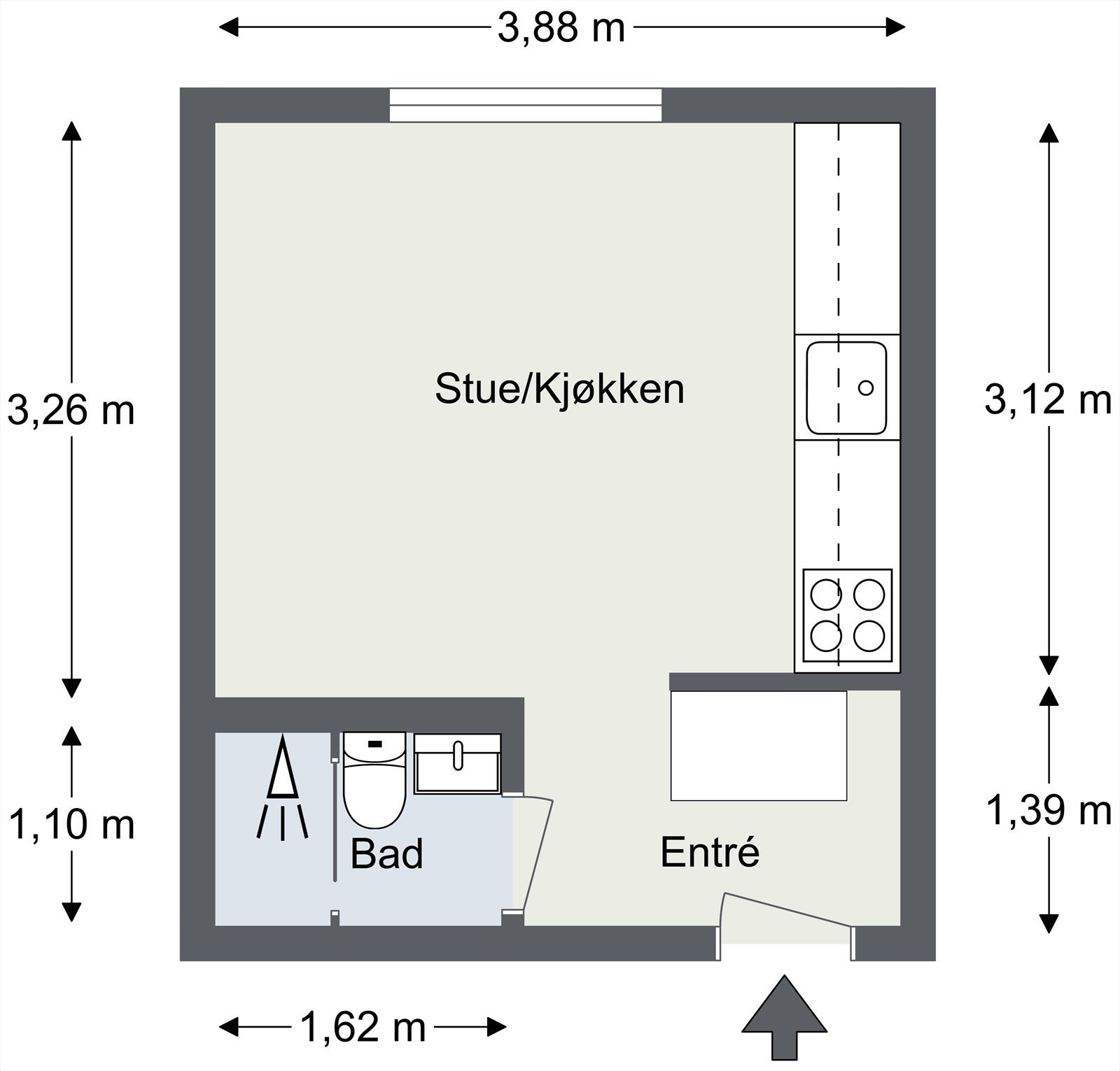 Plantegning til orientering. Galleribilde