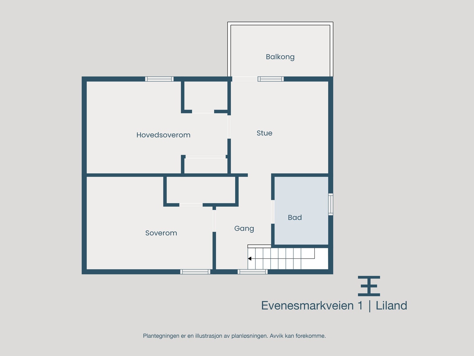 Plantegning 2. etasje Galleribilde