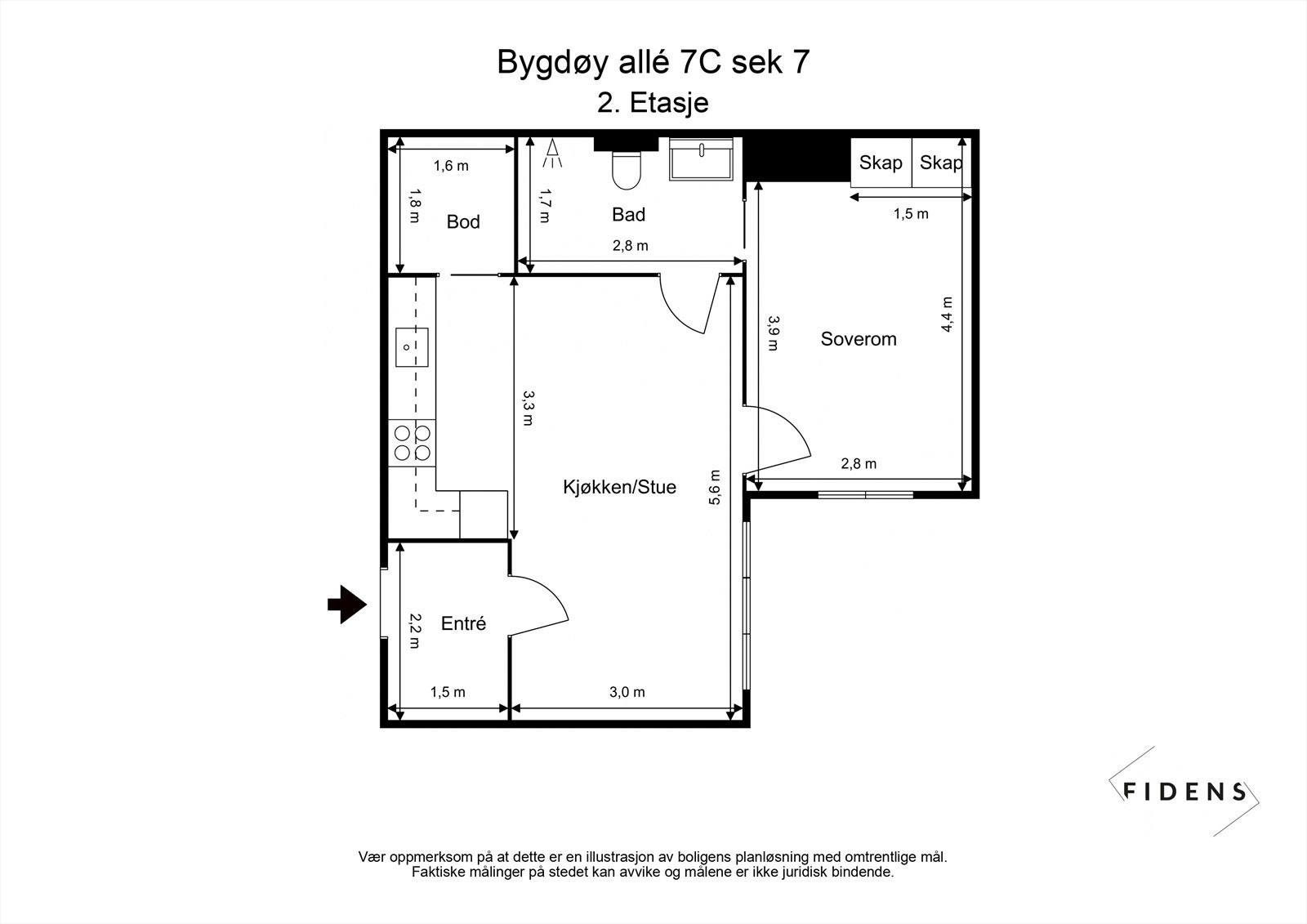 Plantegning Galleribilde