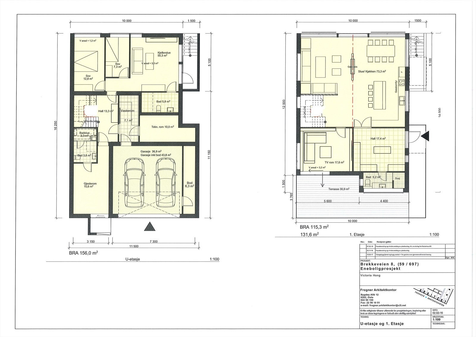 Brekkeveien 8 - Plantegninger Galleribilde